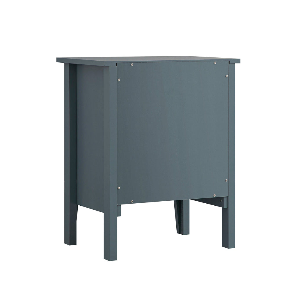 Oakham 1-Drawer Bedside Table, Stormy Blue