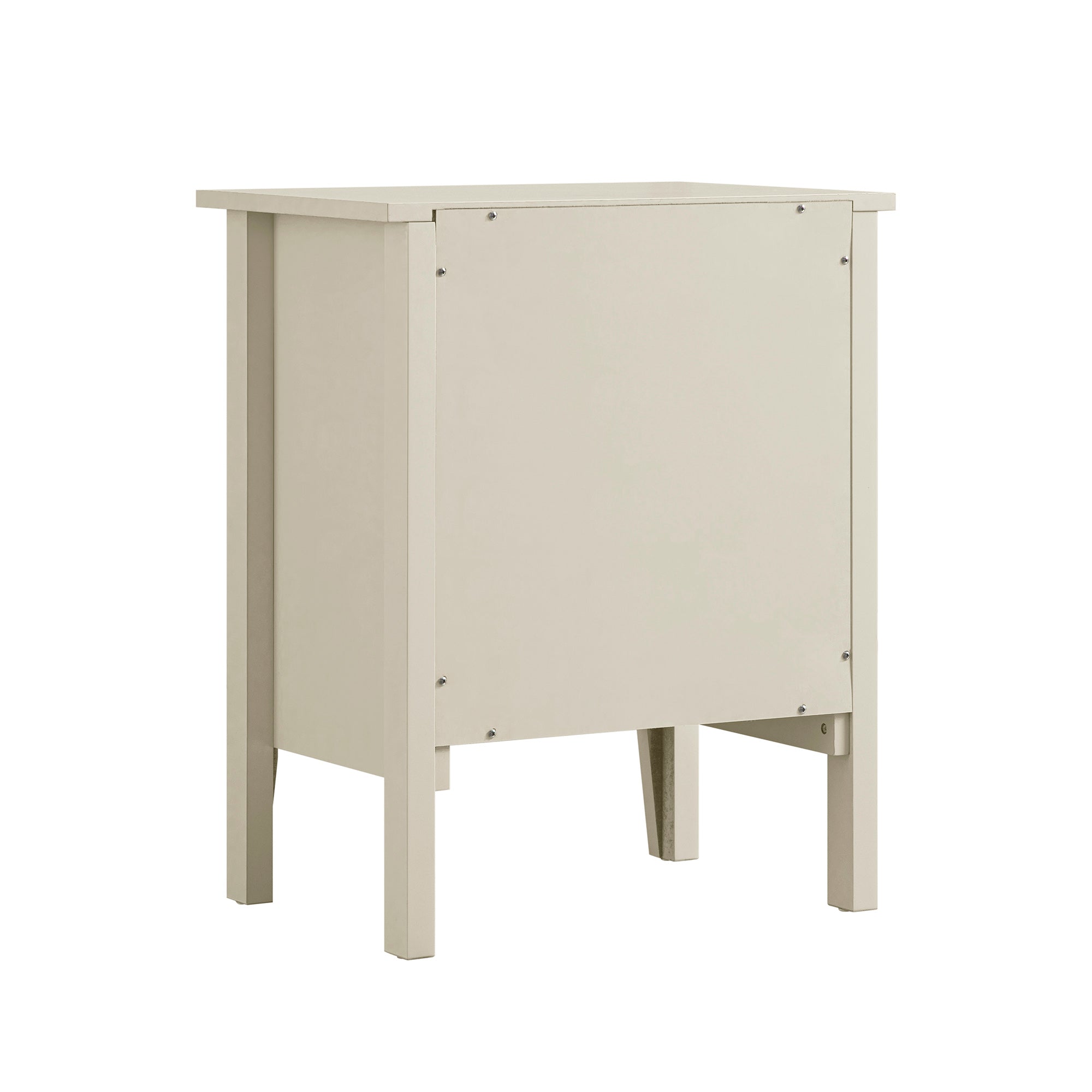 Oakham 1-Drawer Bedside Table, Shaded White