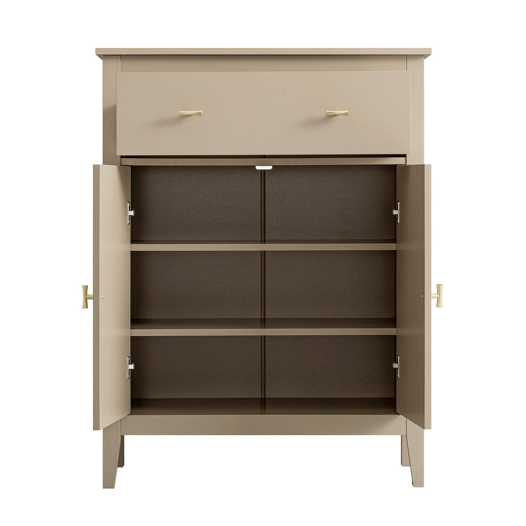 Oakham Small Sideboard with Drawer, Deep Greige