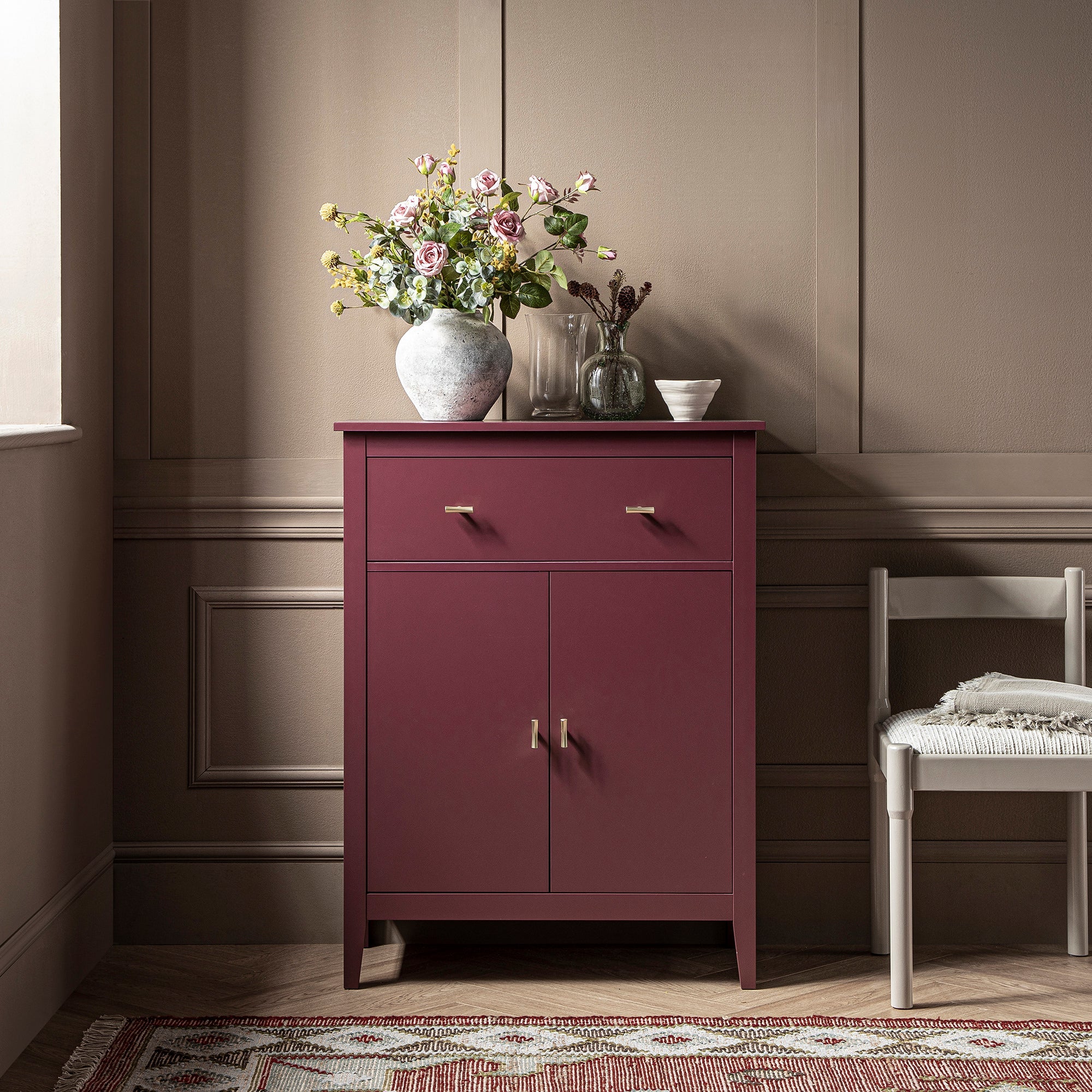 Oakham Small Sideboard with Drawer, Wild Cherry