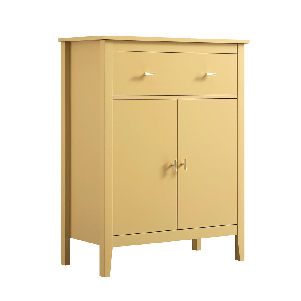 Oakham Small Sideboard with Drawer, Rattan Yellow