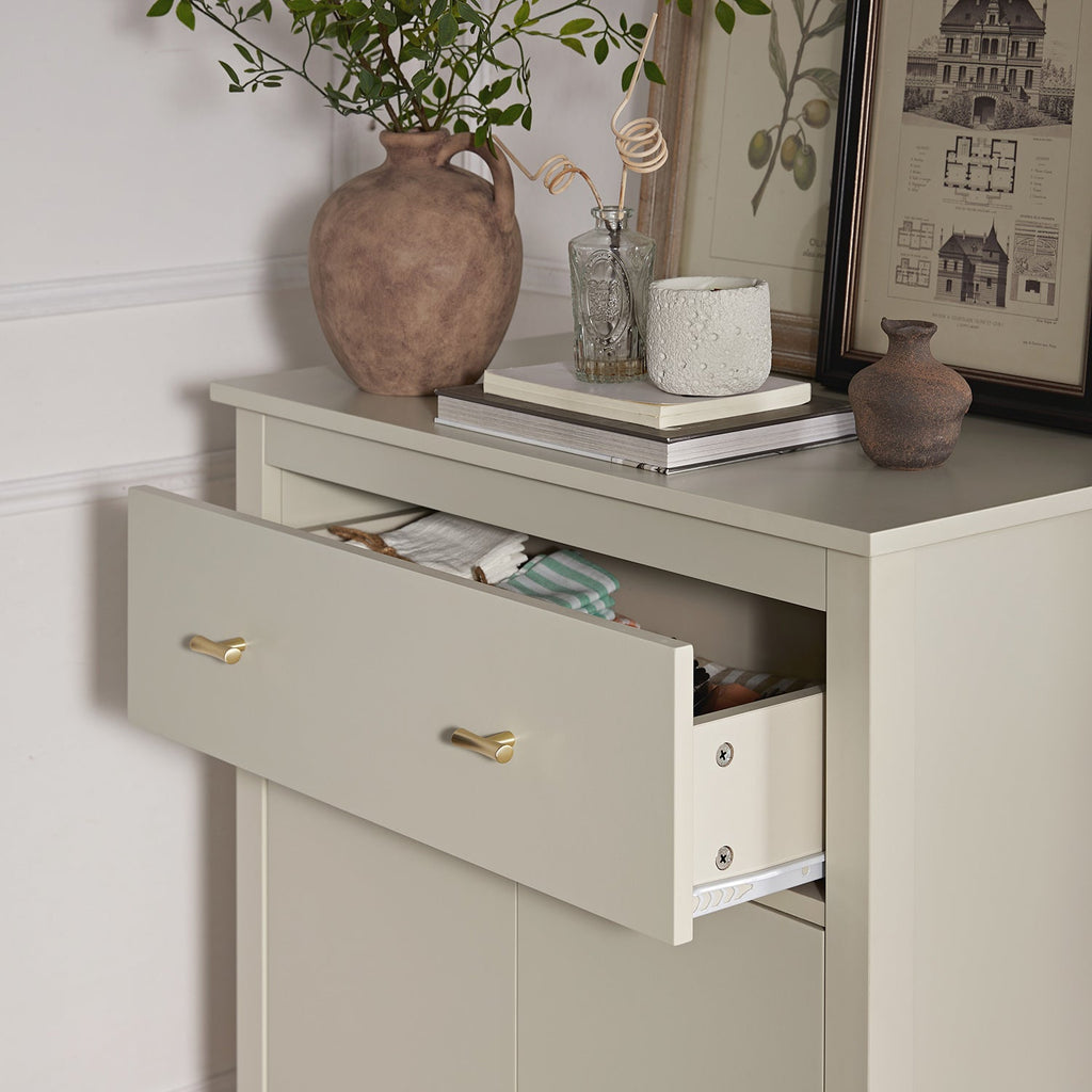 Oakham Small Sideboard with Drawer, Shaded White
