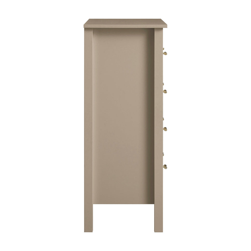 Oakham Chest of 4 Drawers, Deep Greige