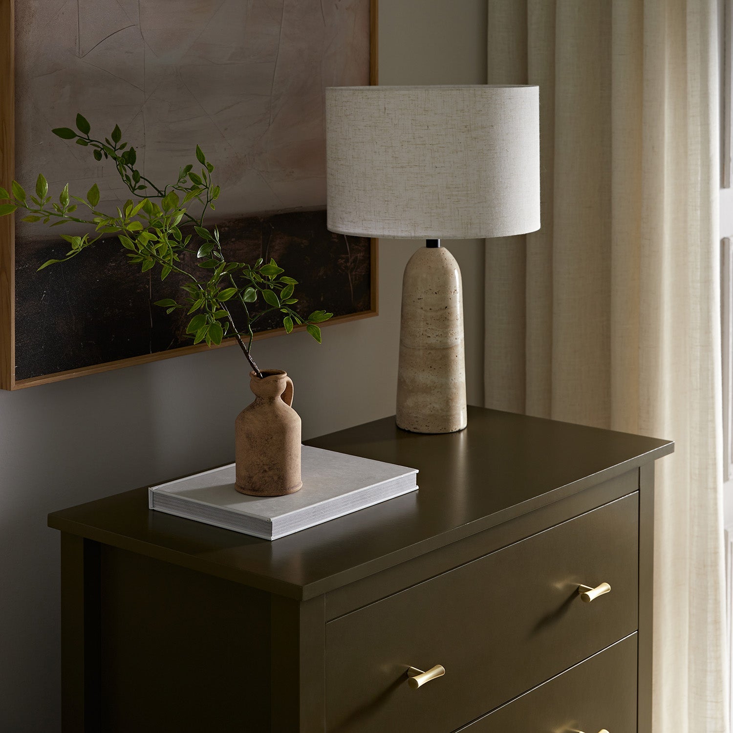 Oakham Chest of 4 Drawers, Olive Grove