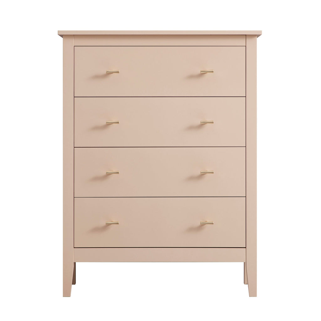 Oakham Chest of 4 Drawers, Nude Pink