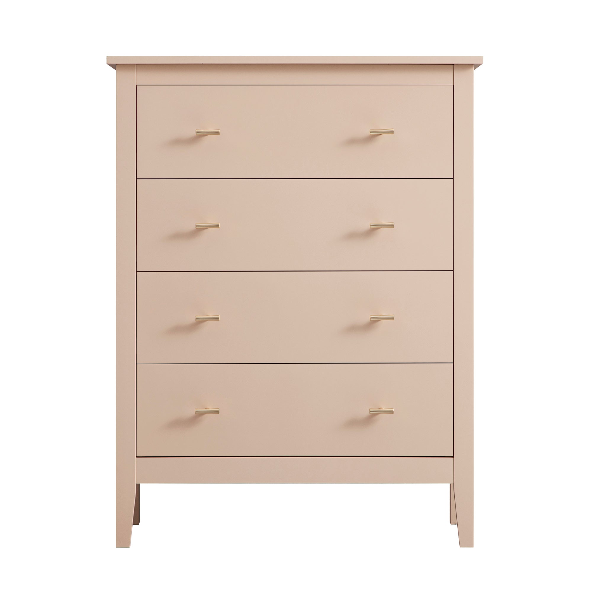 Oakham Chest of 4 Drawers, Nude Pink