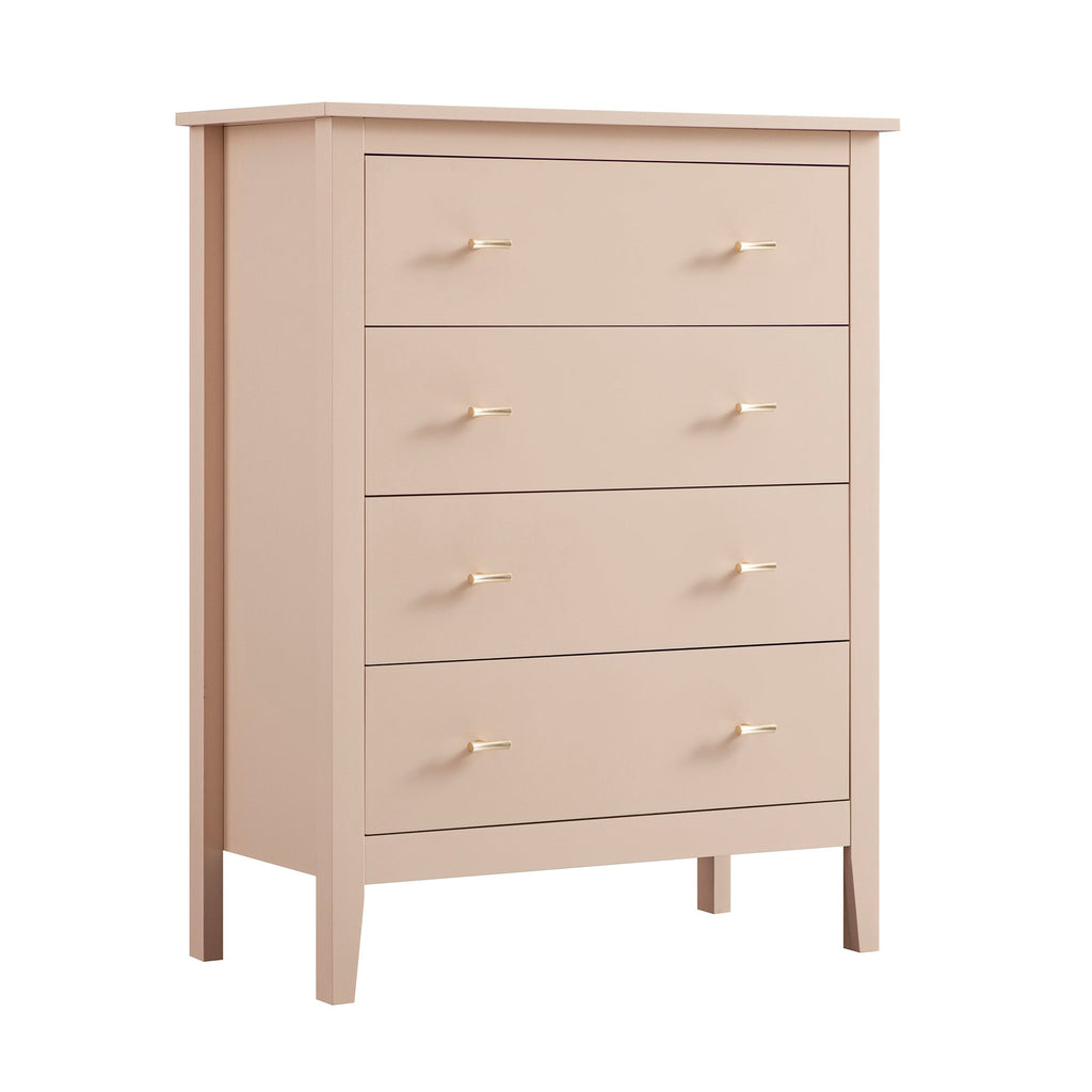 Oakham Chest of 4 Drawers, Nude Pink