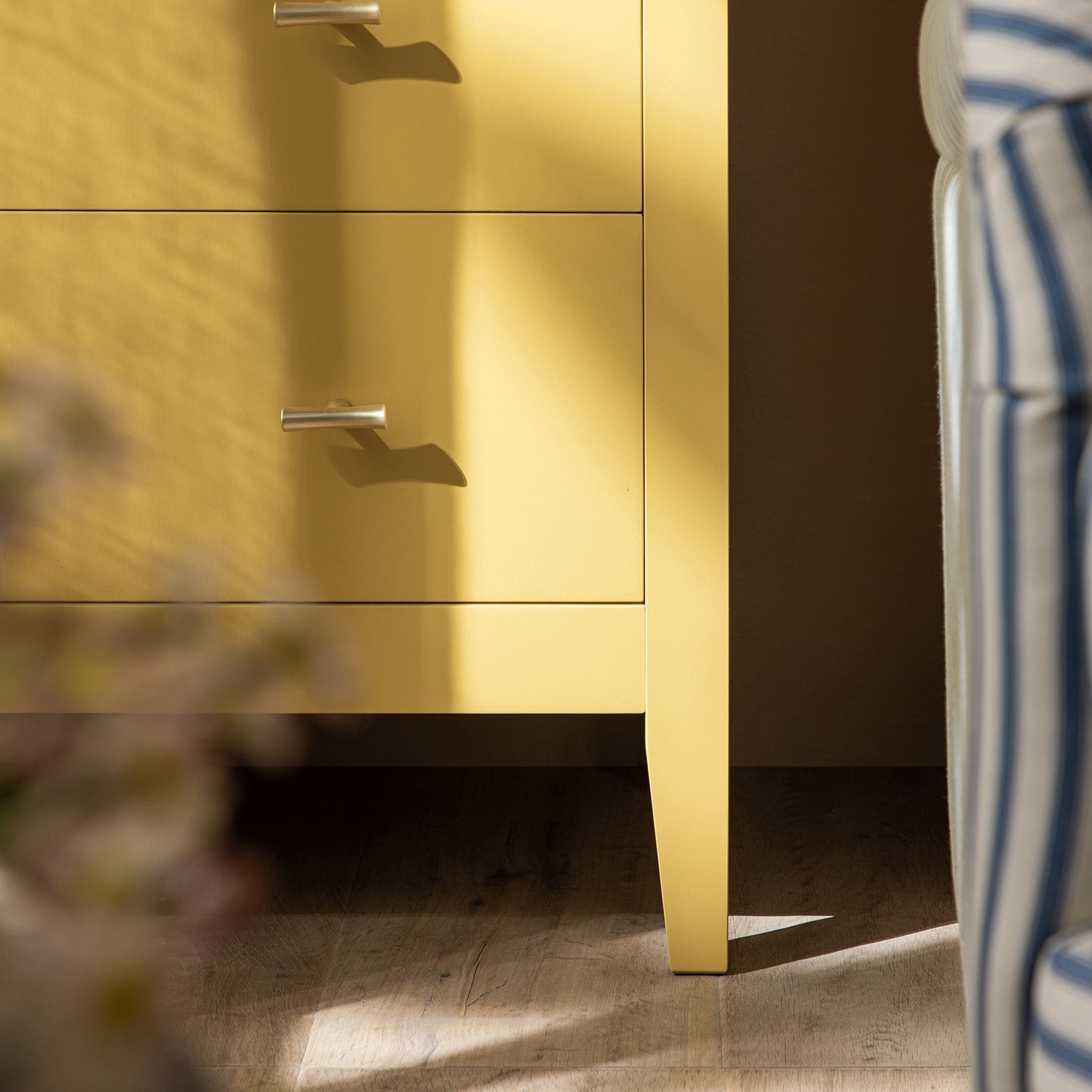 Oakham Chest of 4 Drawers, Rattan Yellow