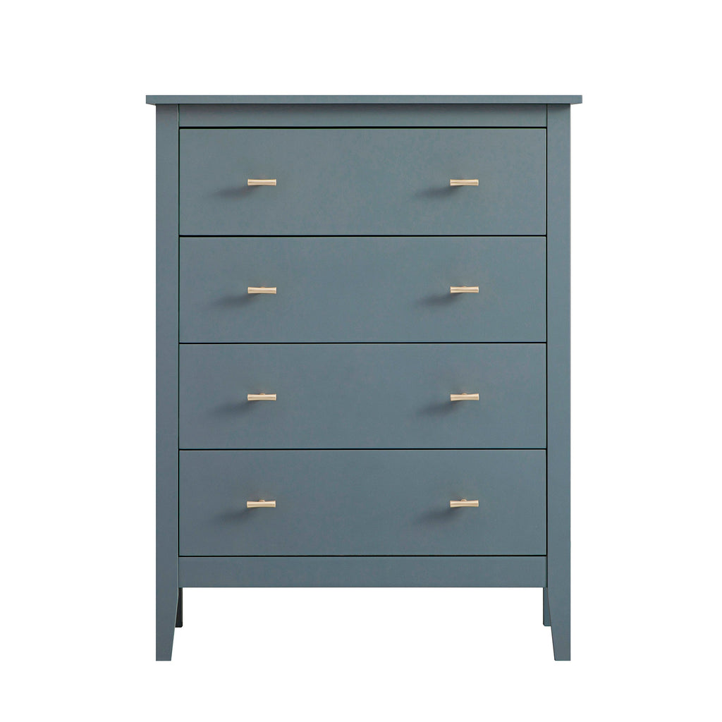 Oakham Chest of 4 Drawers, Stormy Blue