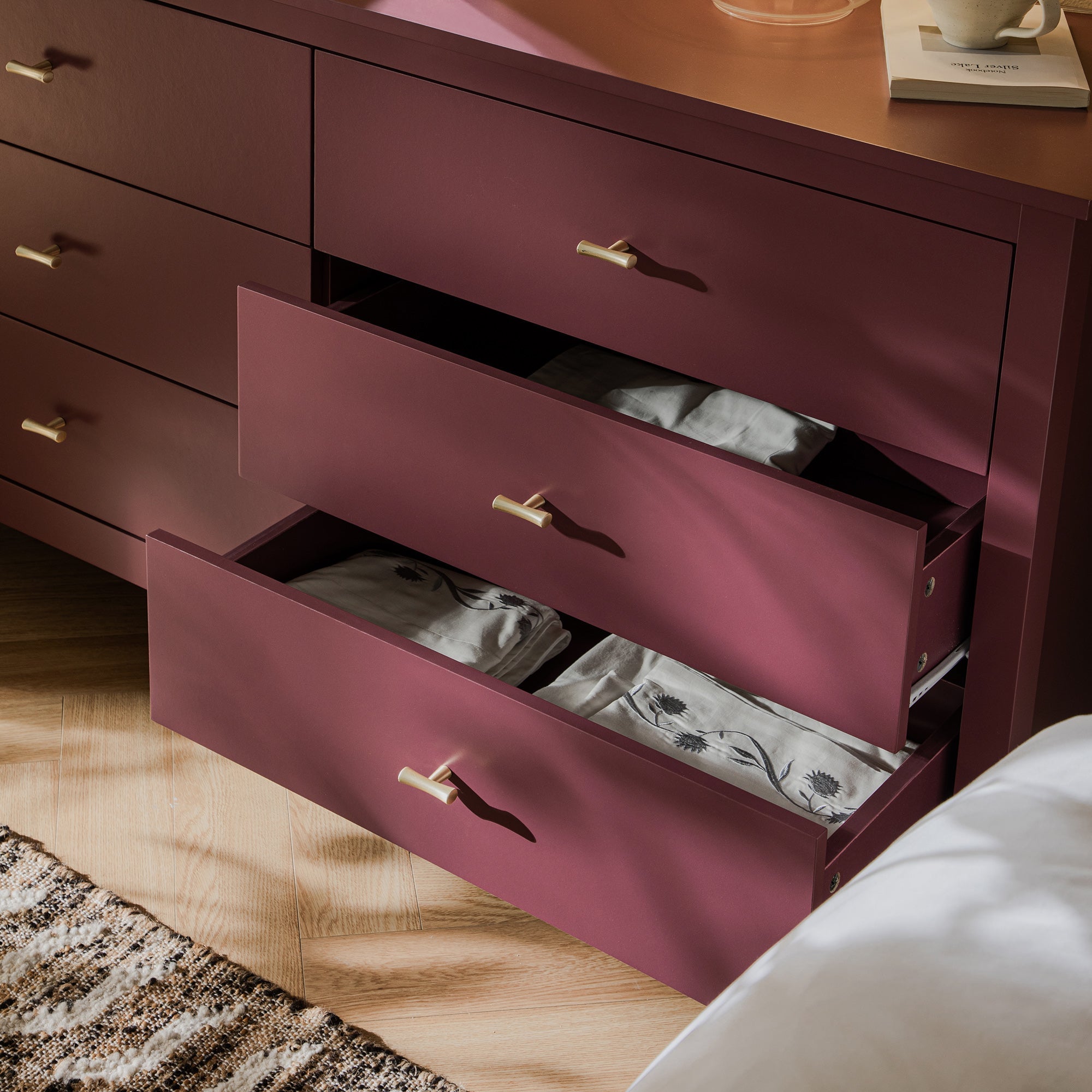 Oakham Chest of 6 Drawers, Wild Cherry