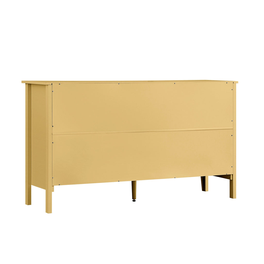 Oakham Chest of 6 Drawers, Rattan Yellow