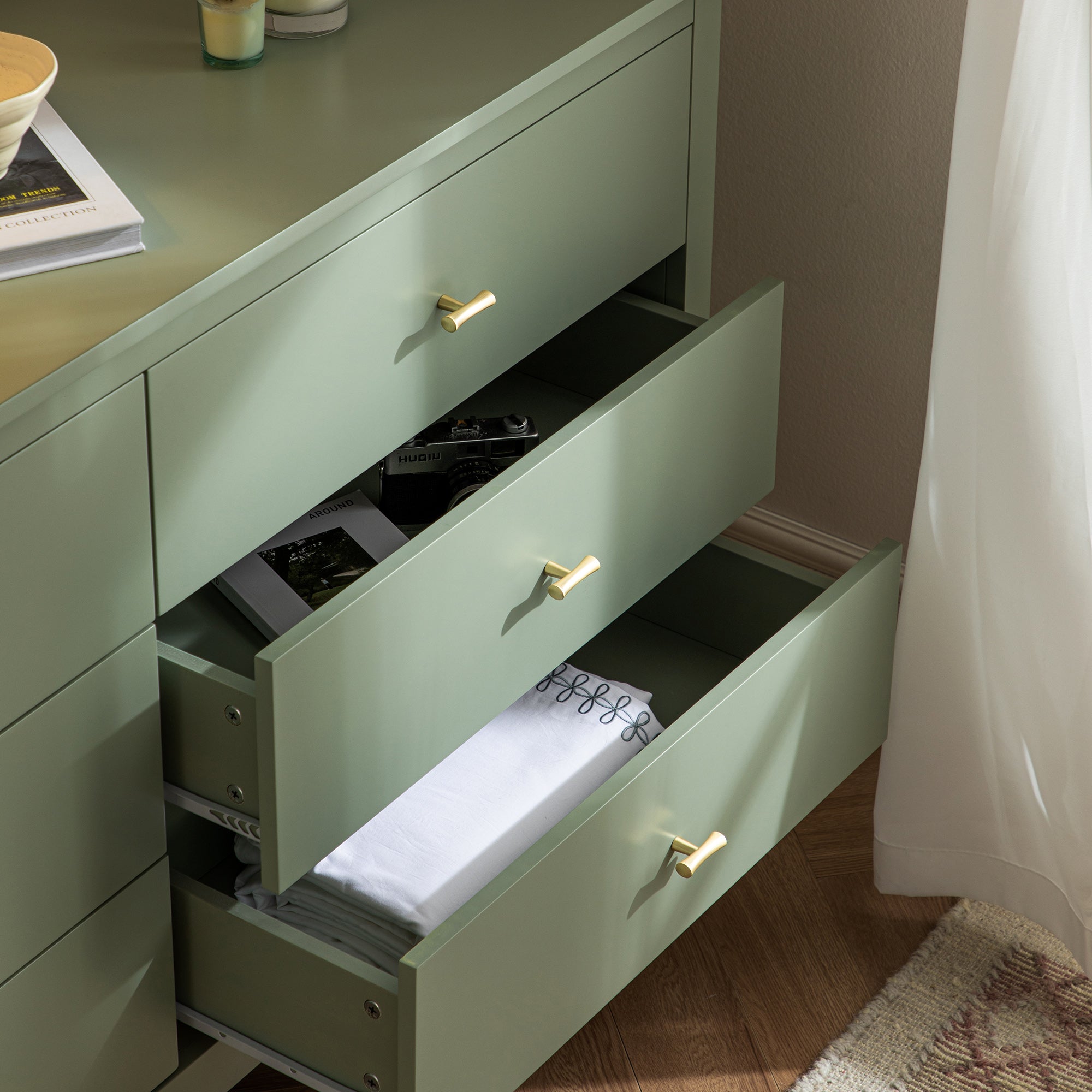 Oakham Chest of 6 Drawers, Desert Sage