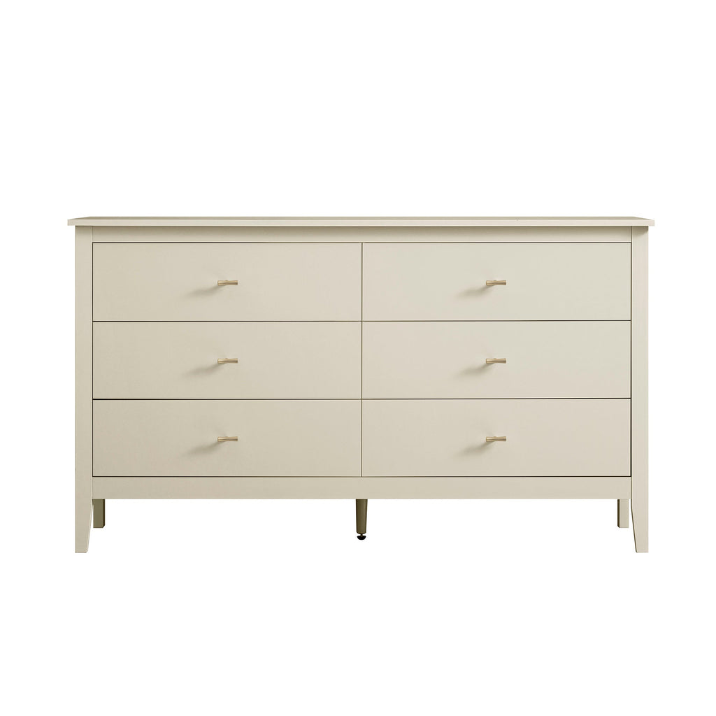 Oakham Chest of 6 Drawers, Shaded White