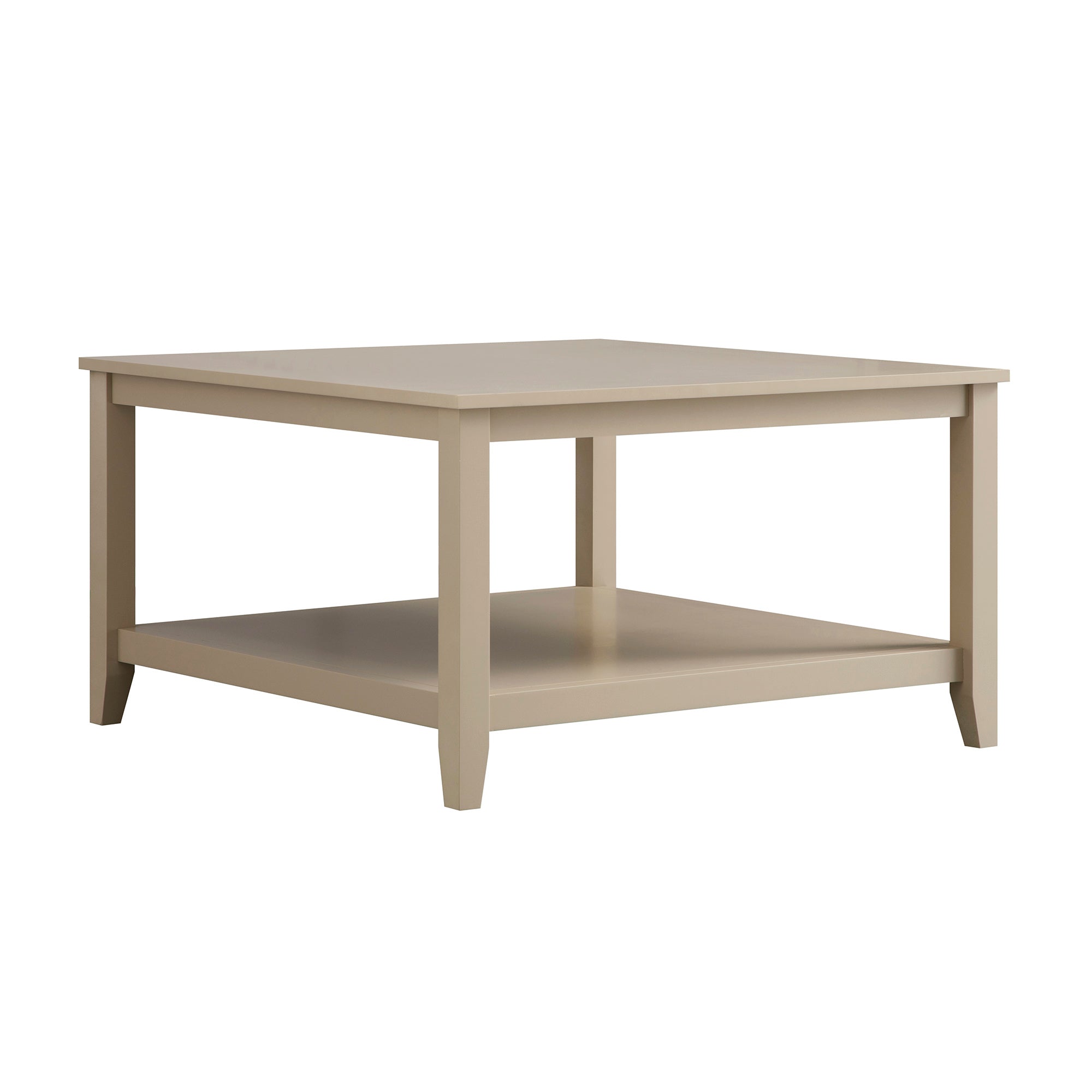 Oakham 80cm Square Coffee Table, Deep Greige