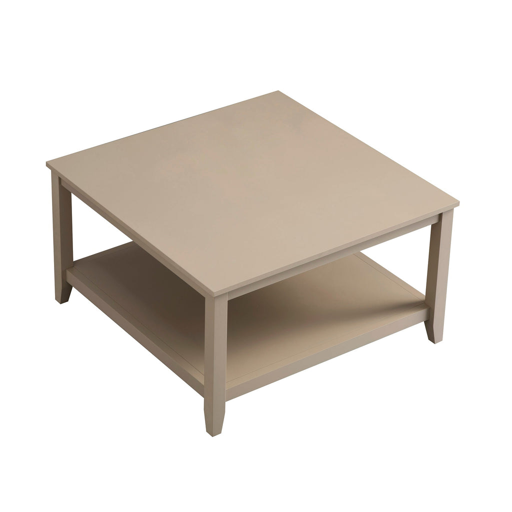 Oakham 80cm Square Coffee Table, Deep Greige