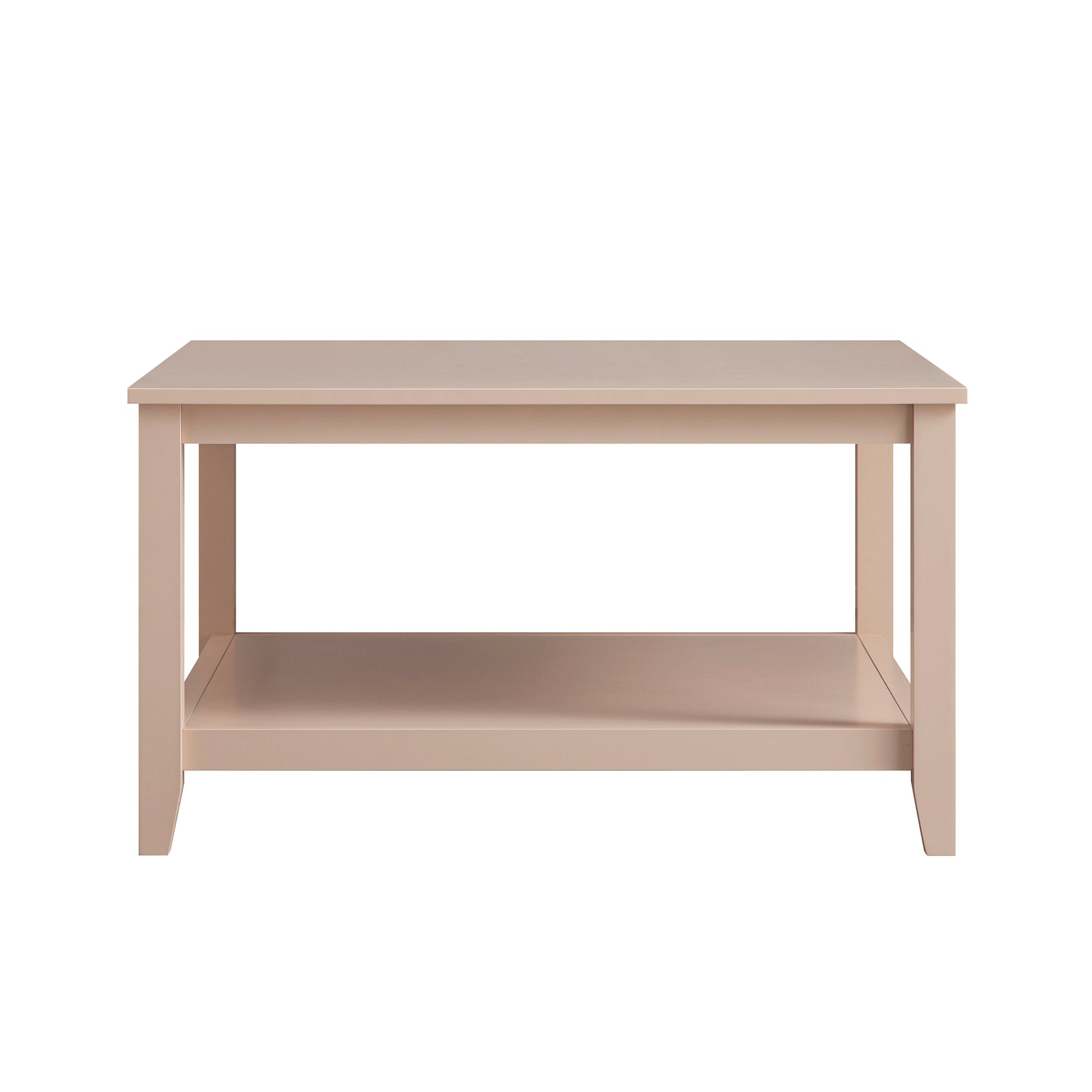 Oakham 80cm Square Coffee Table, Nude Pink