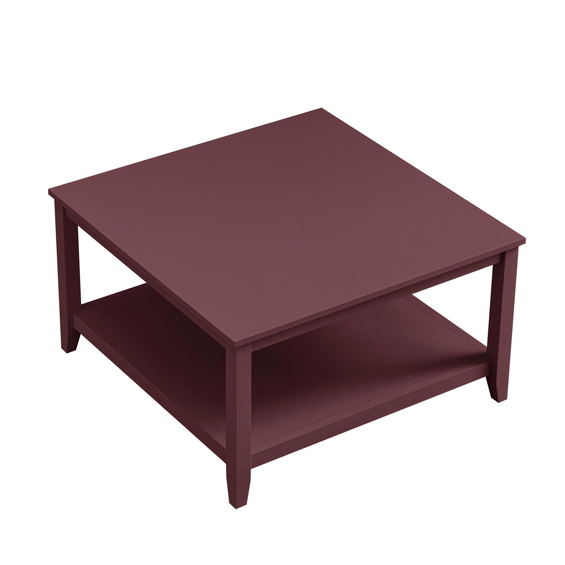 Oakham 80cm Square Coffee Table, Wild Cherry