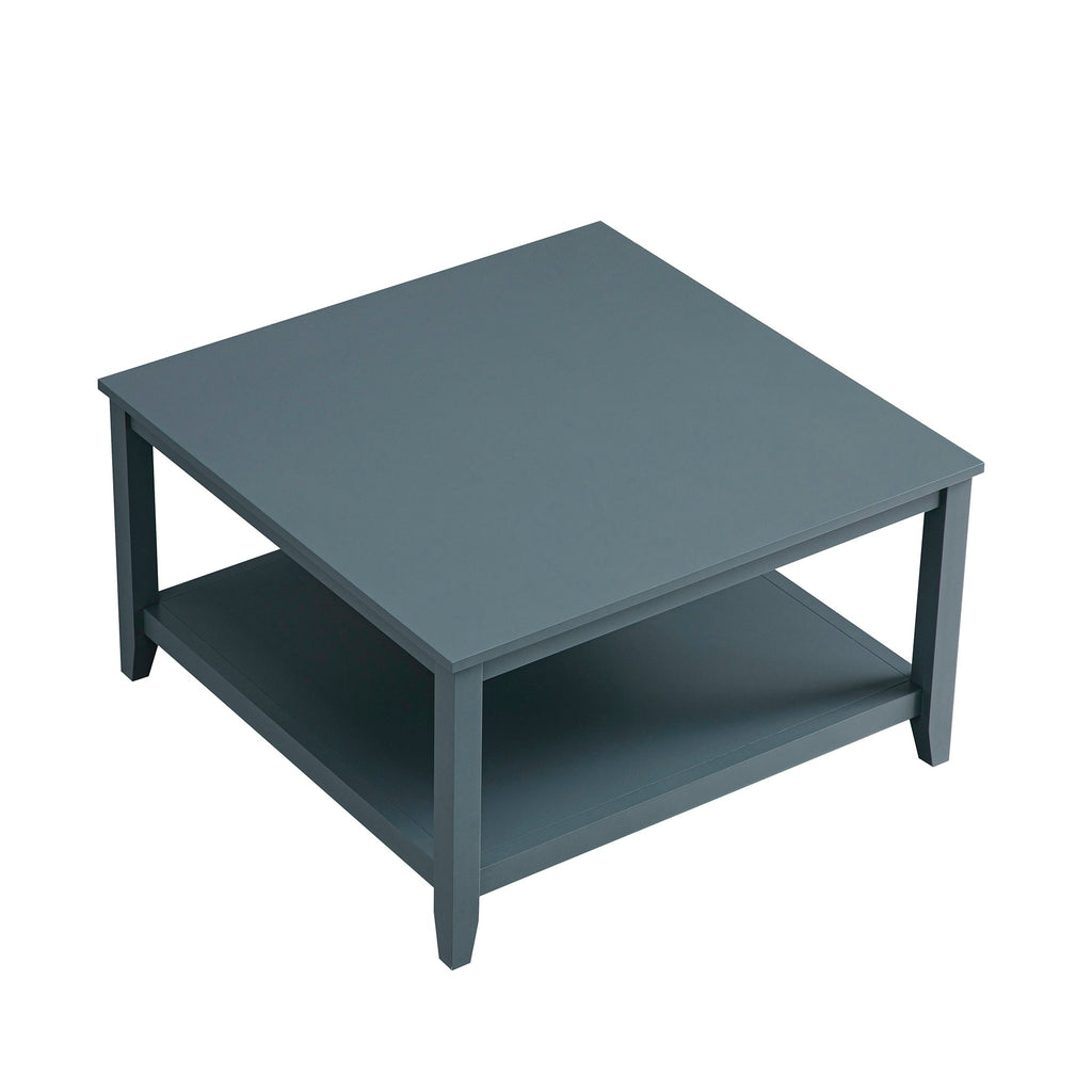 Oakham 80cm Square Coffee Table, Stormy Blue