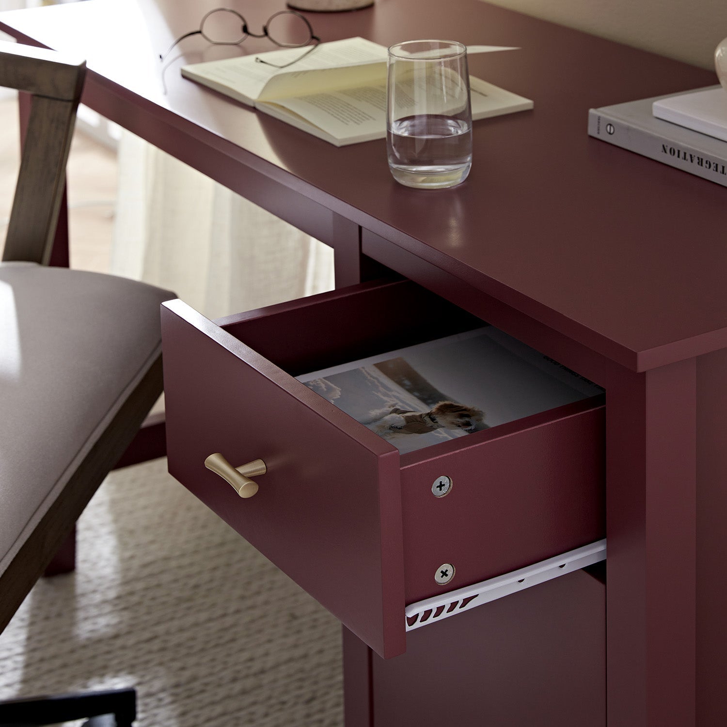 Oakham Writing Desk, Wild Cherry