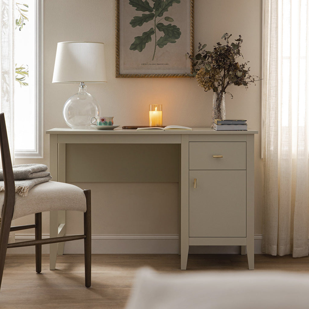 Oakham Writing Desk, Shaded White