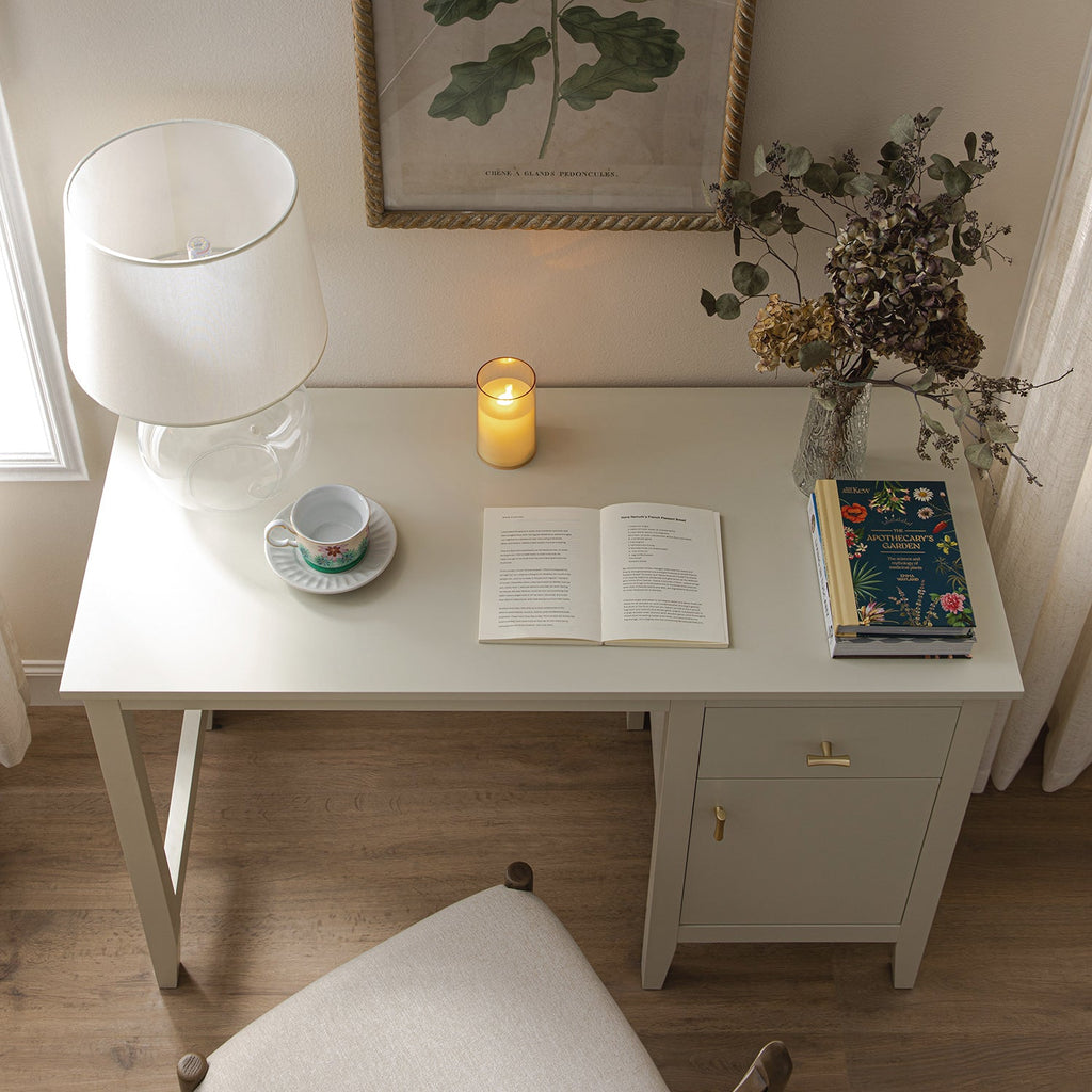 Oakham Writing Desk, Shaded White