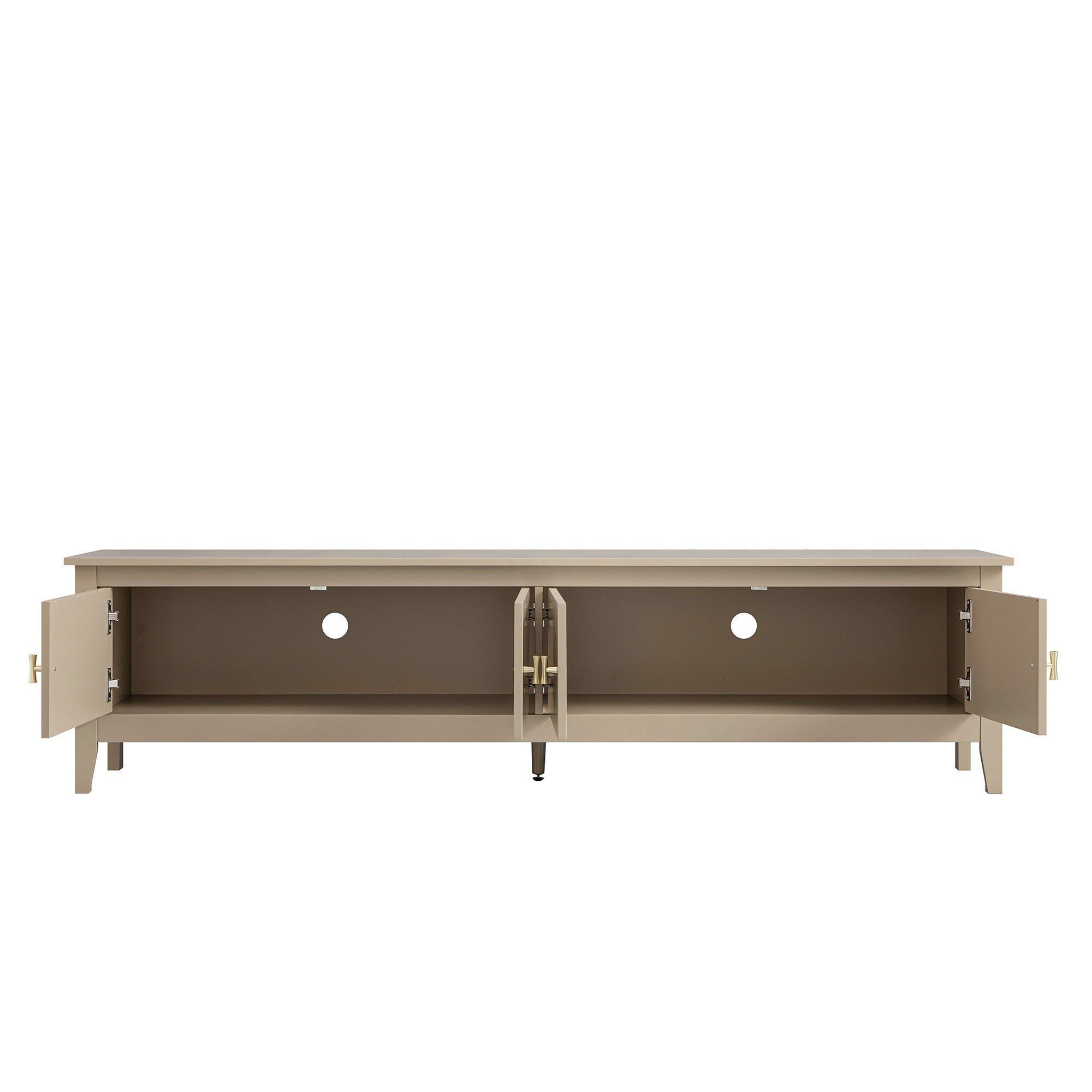 Oakham 180cm Wide TV Unit, Deep Greige