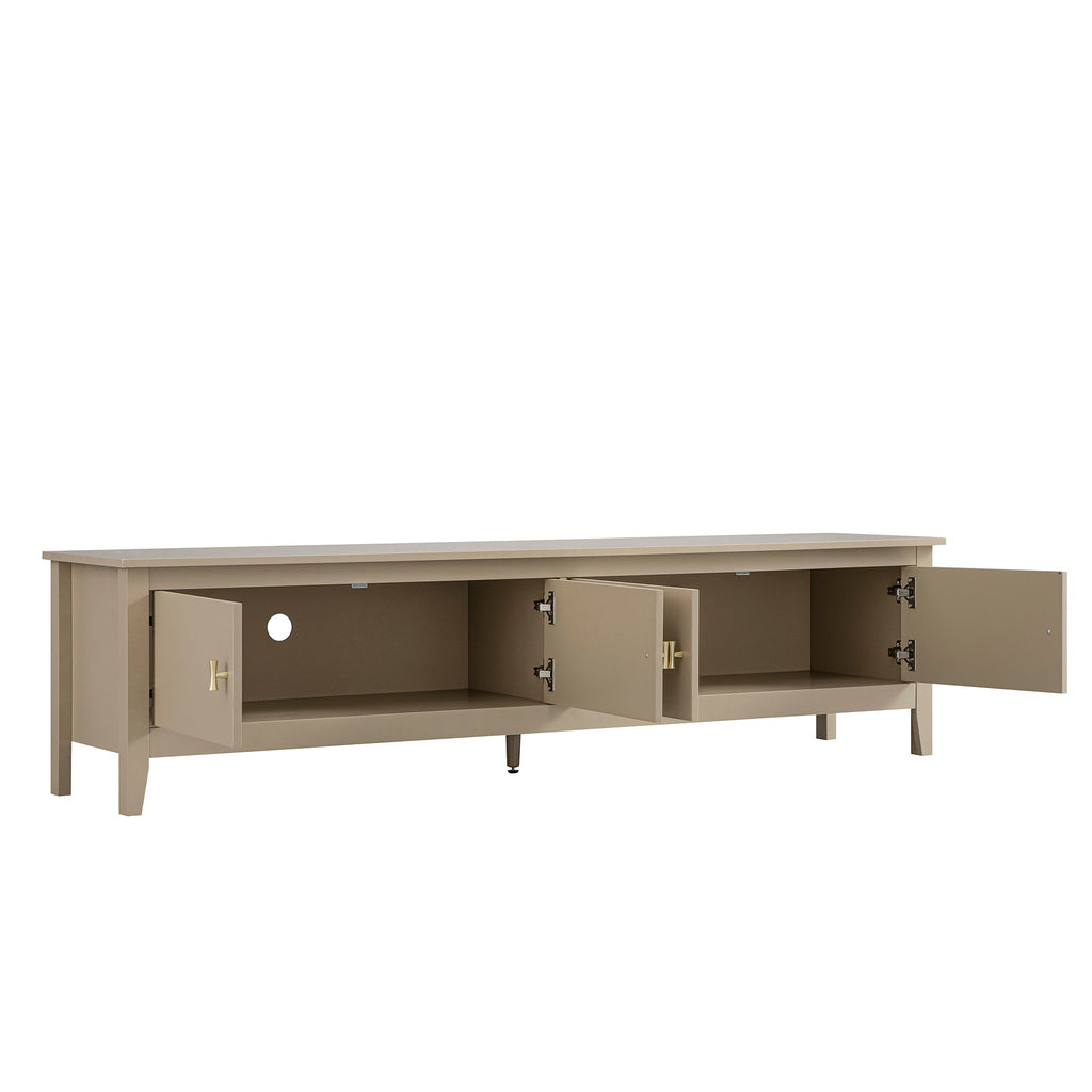 Oakham 180cm Wide TV Unit, Deep Greige