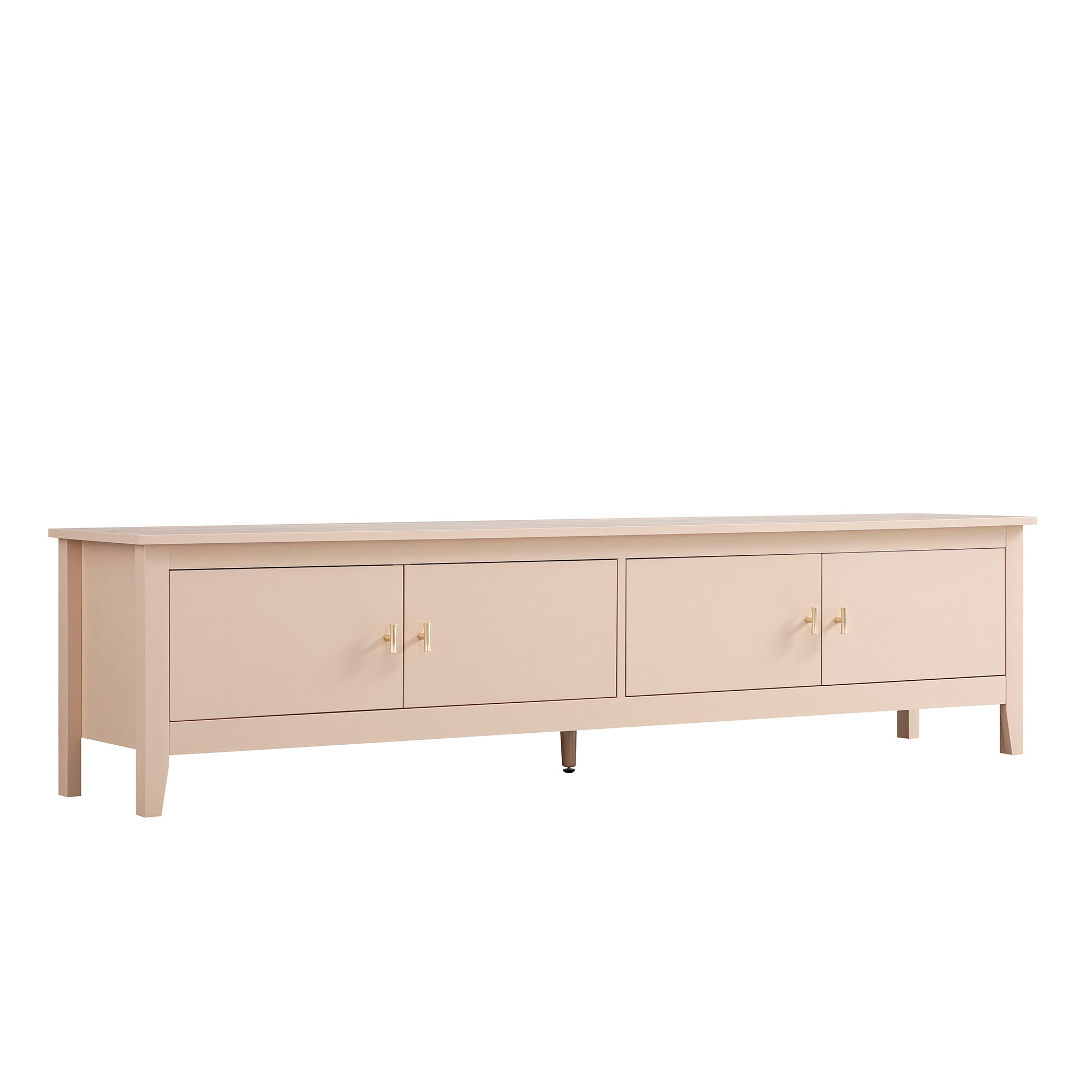Oakham 180cm Wide TV Unit, Nude Pink