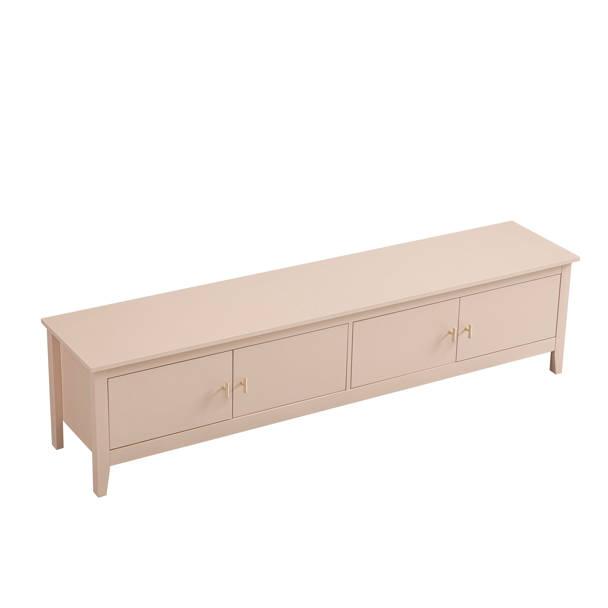 Oakham 180cm Wide TV Unit, Nude Pink