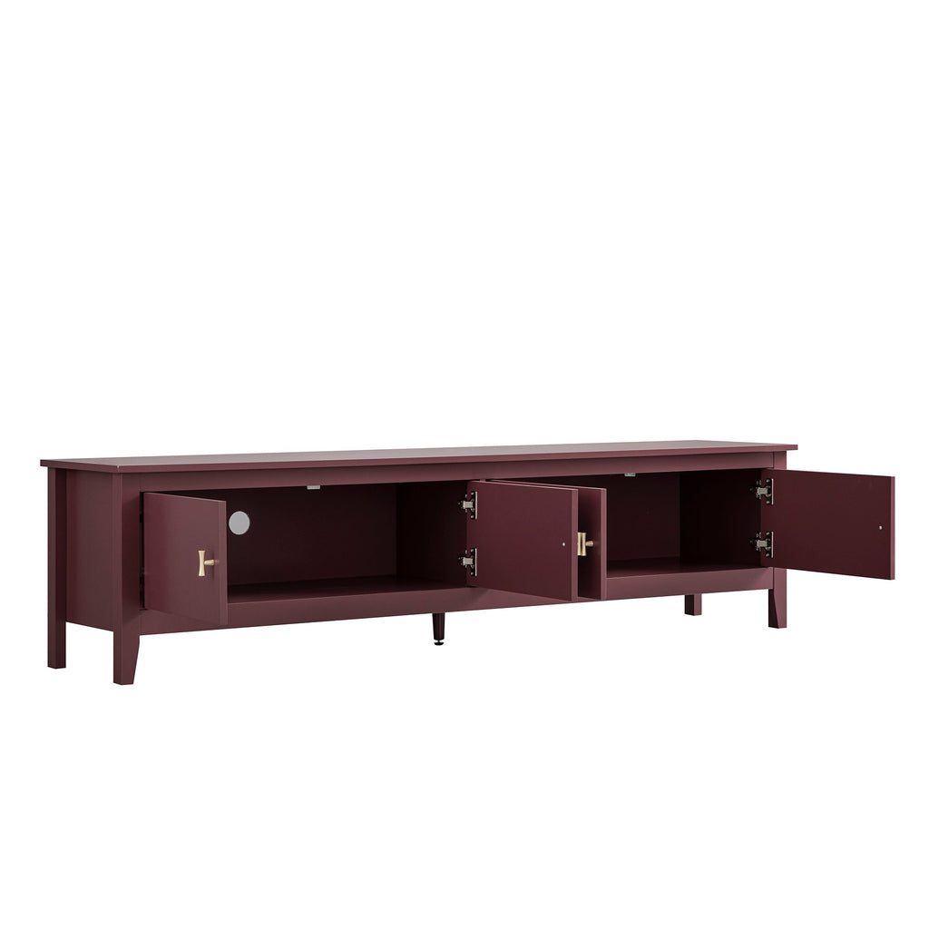 Oakham 180cm Wide TV Unit, Wild Cherry