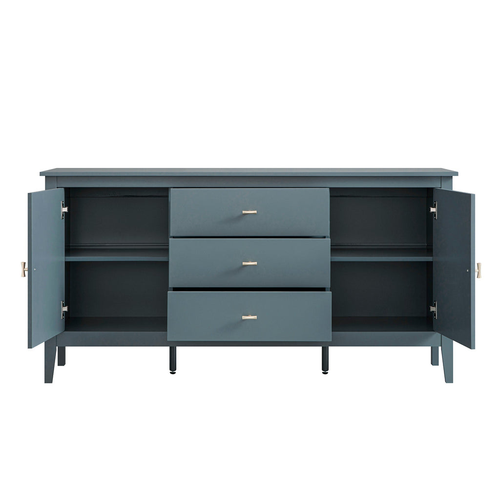 Oakham Wide Sideboard with Drawers, Stormy Blue