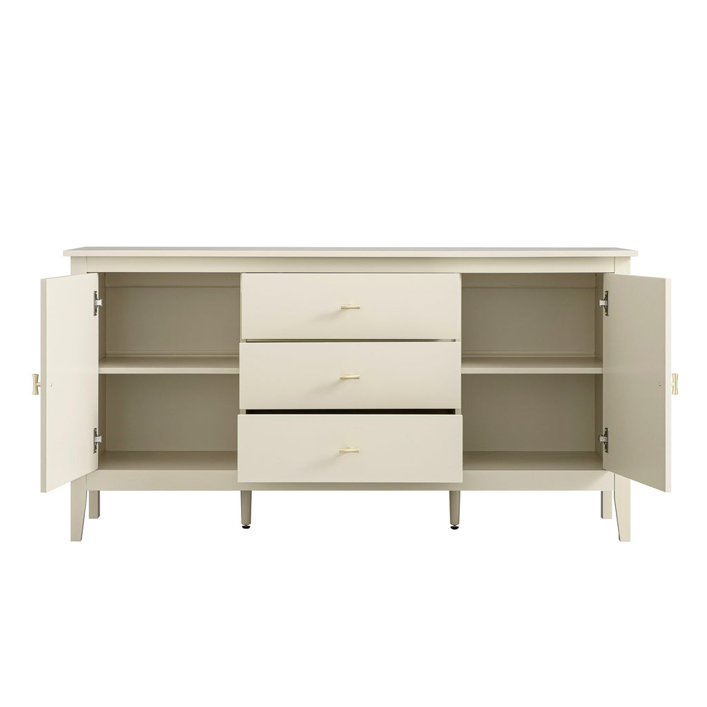 Oakham Wide Sideboard with Drawers, Shaded White