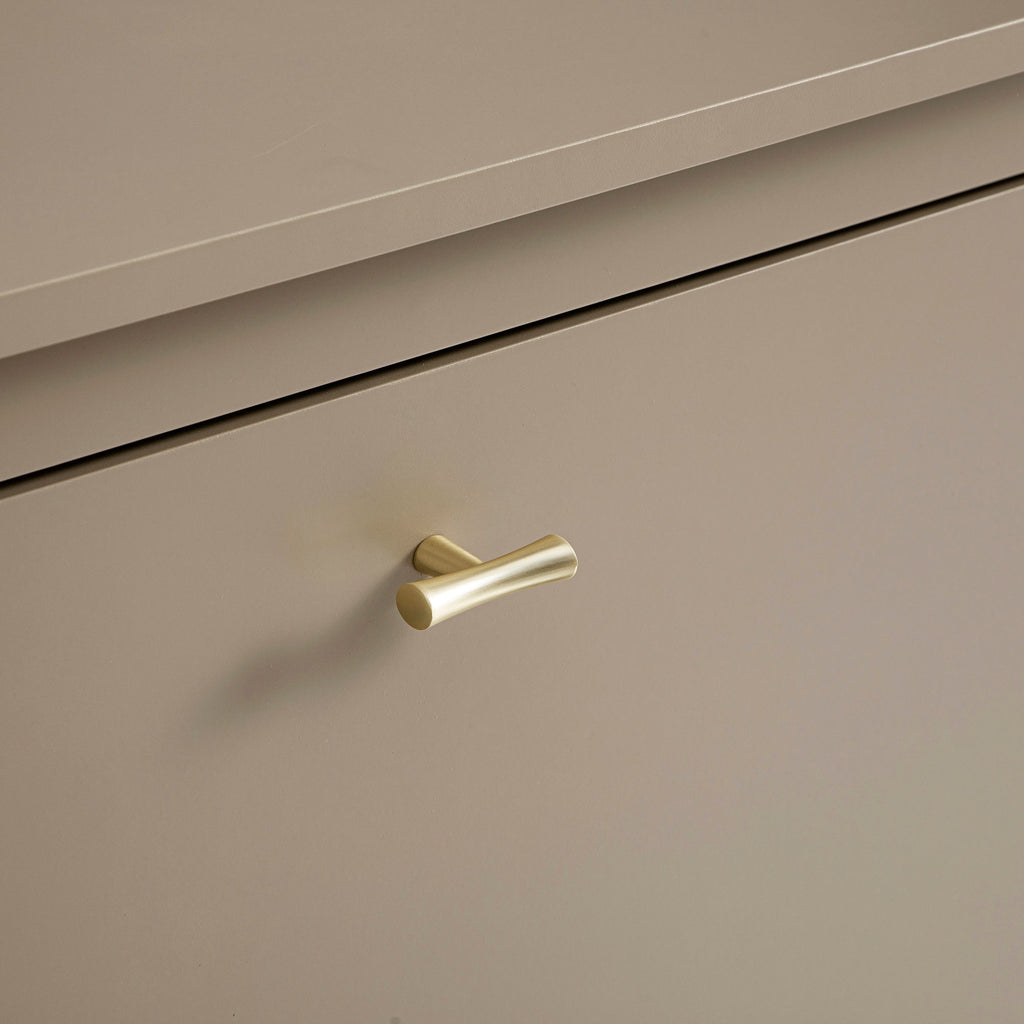 Oakham 2-Tier Shoe Cabinet, Deep Greige