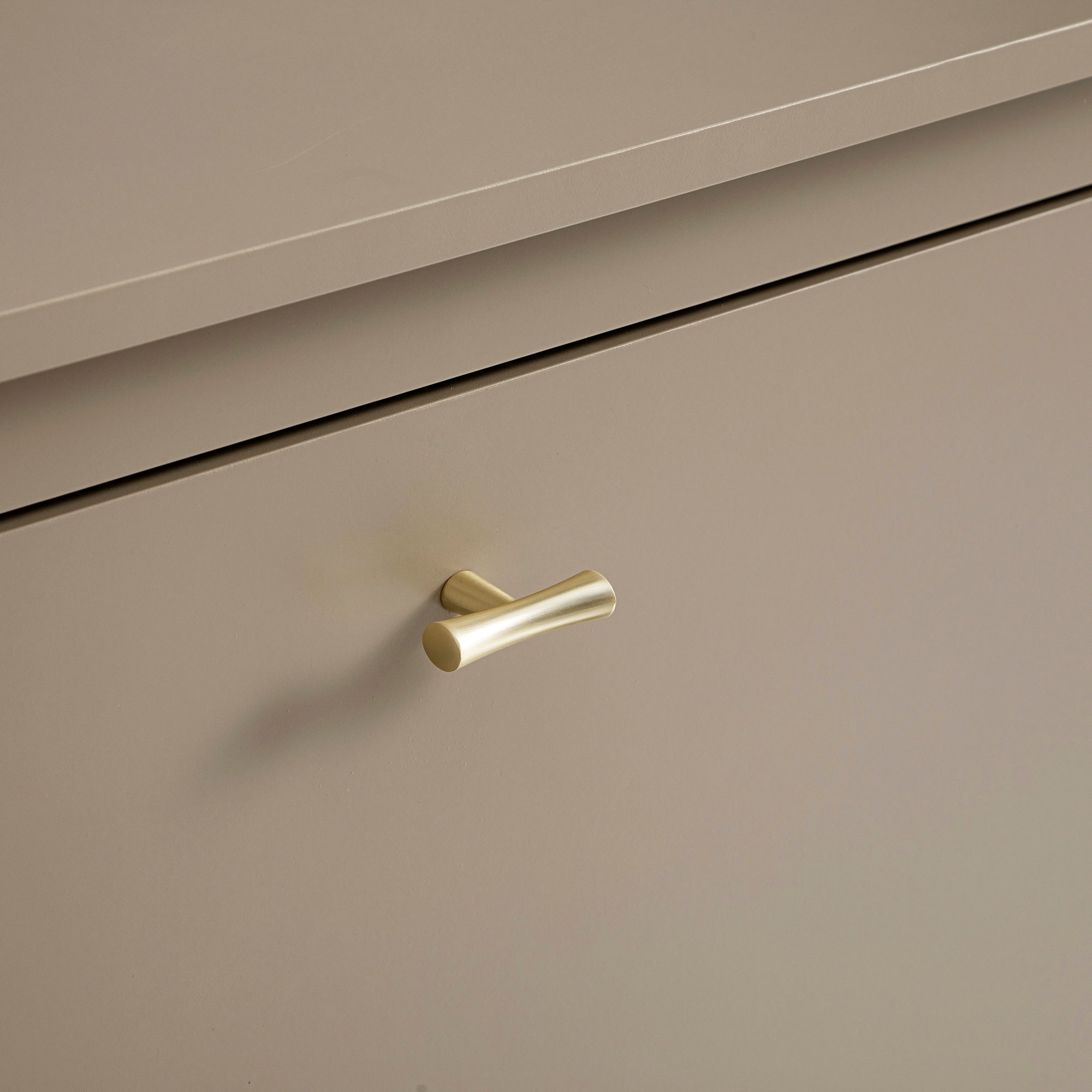 Oakham 2-Tier Shoe Cabinet, Deep Greige