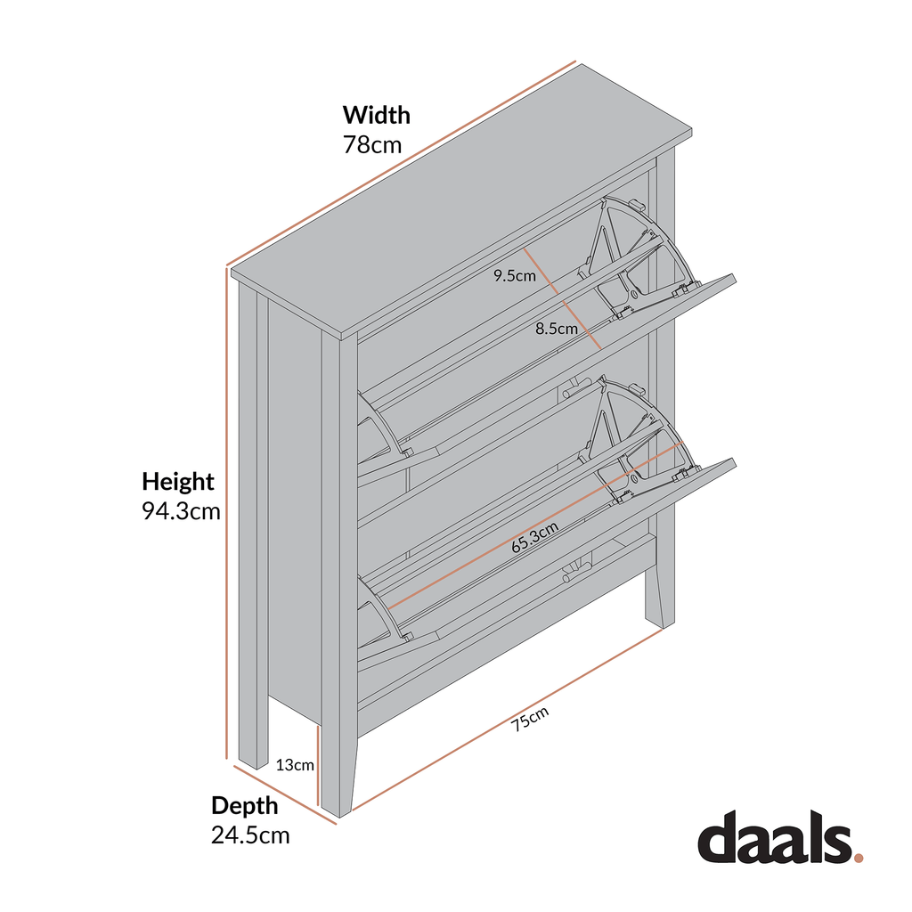 Oakham 2-Tier Shoe Cabinet, Desert Sage