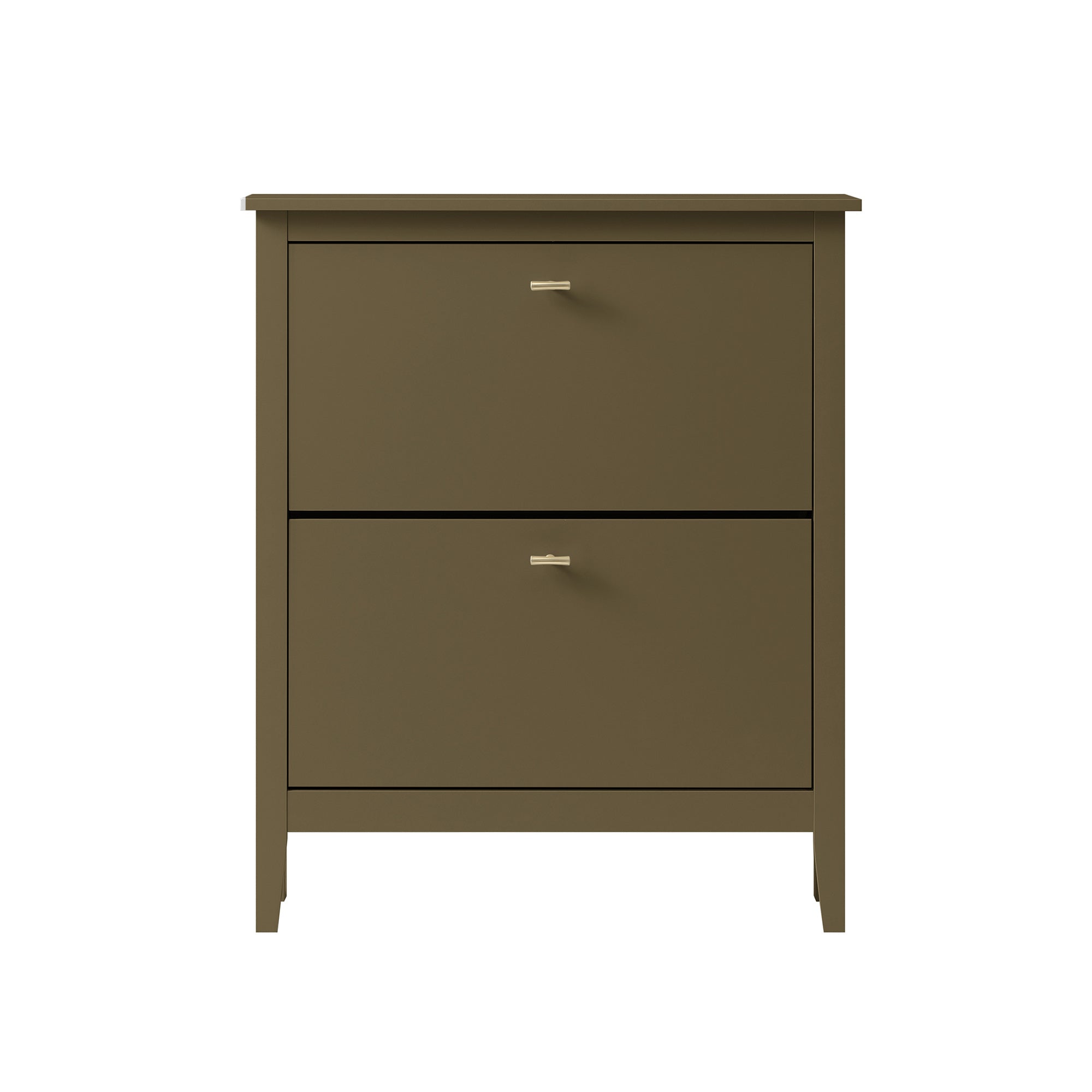 Oakham 2-Tier Shoe Cabinet, Olive Grove