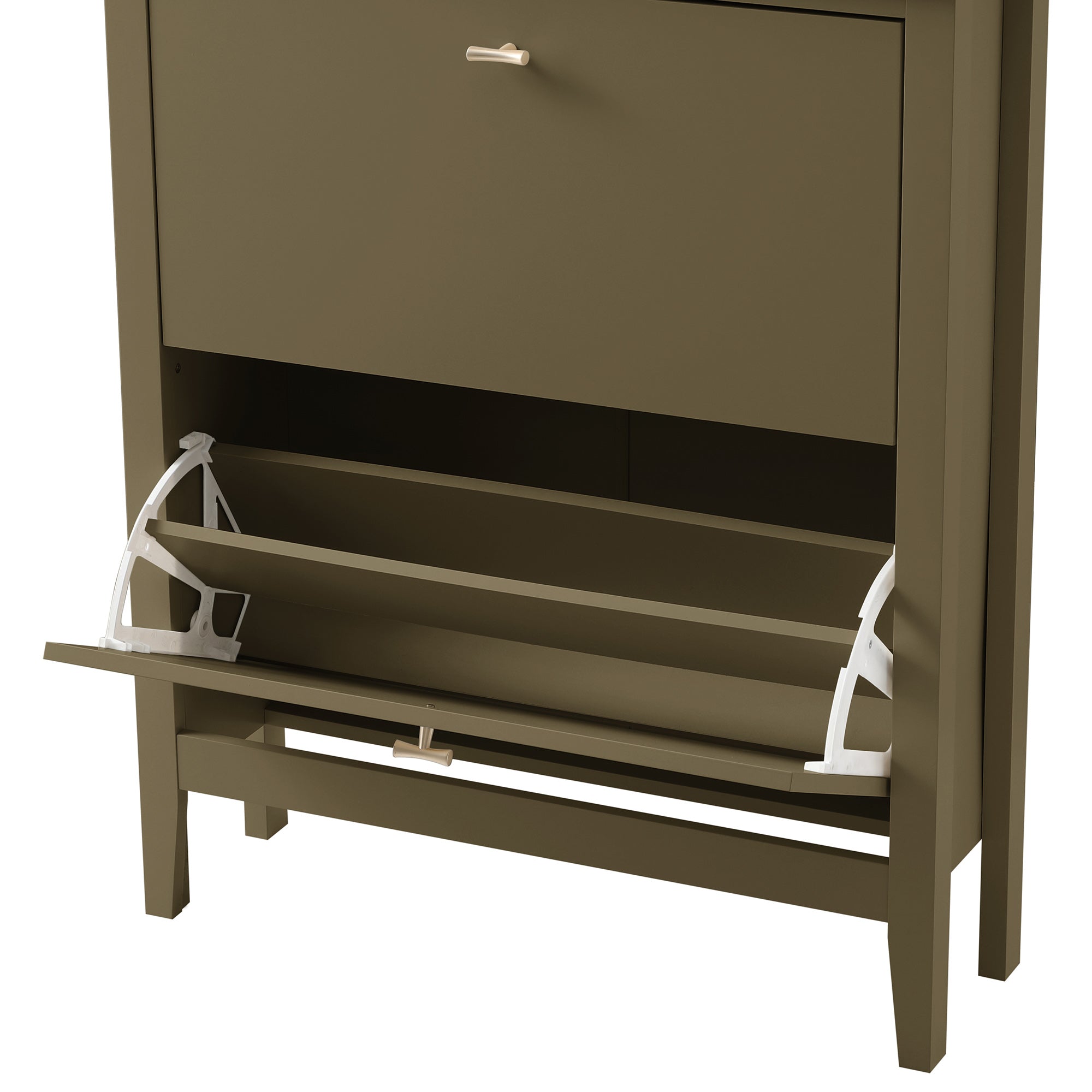 Oakham 2-Tier Shoe Cabinet, Olive Grove