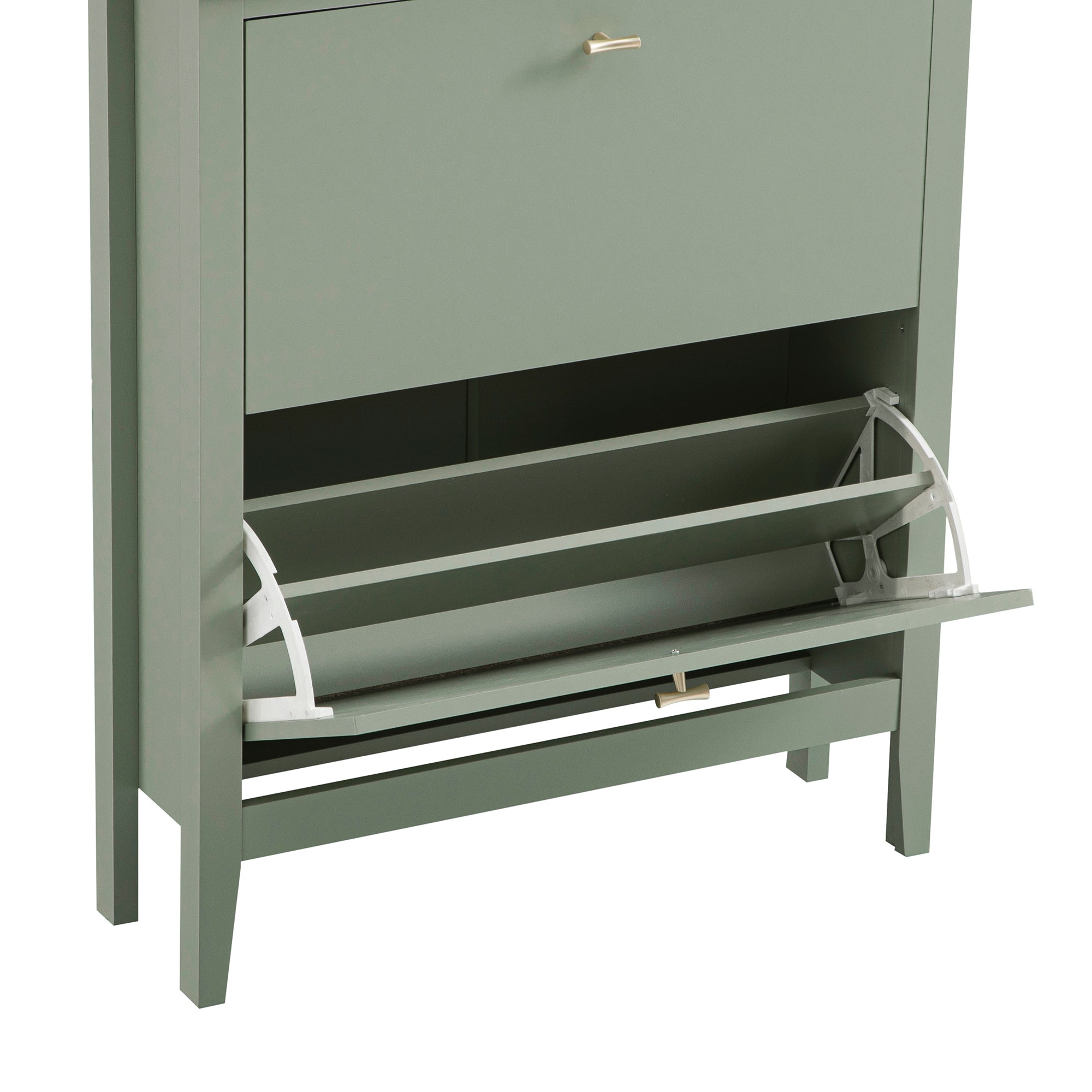 Oakham 2-Tier Shoe Cabinet, Desert Sage
