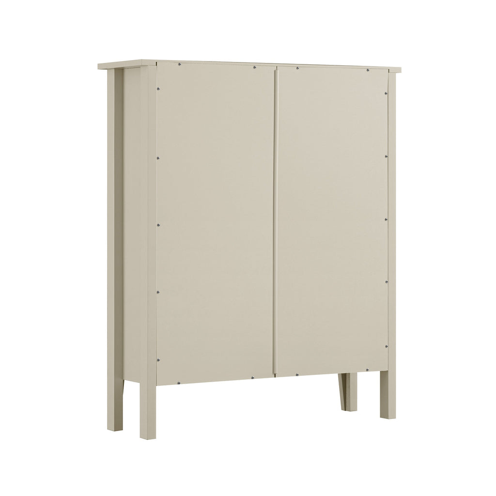 Oakham 2-Tier Shoe Cabinet, Shaded White