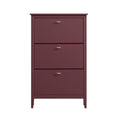 Oakham 3-Tier Shoe Cabinet, Wild Cherry