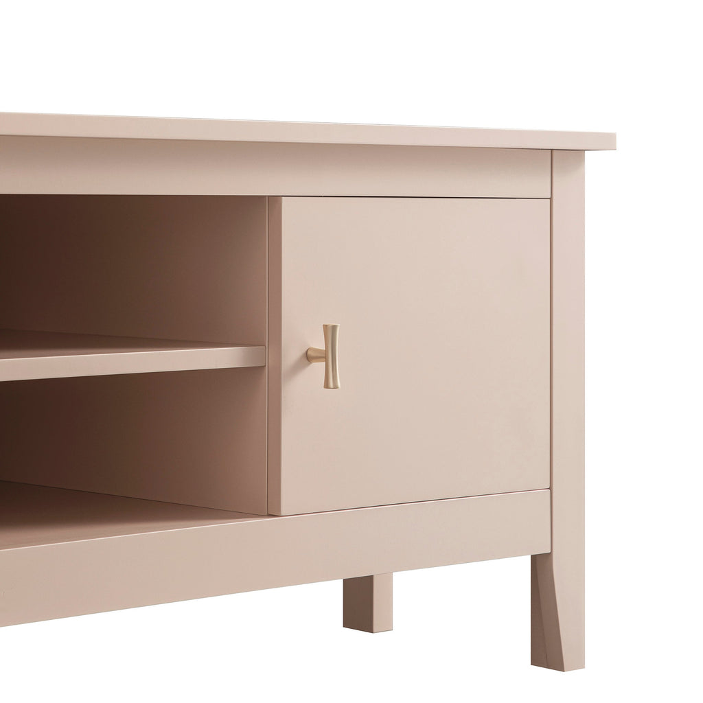 Oakham 120cm Corner TV Unit, Nude Pink