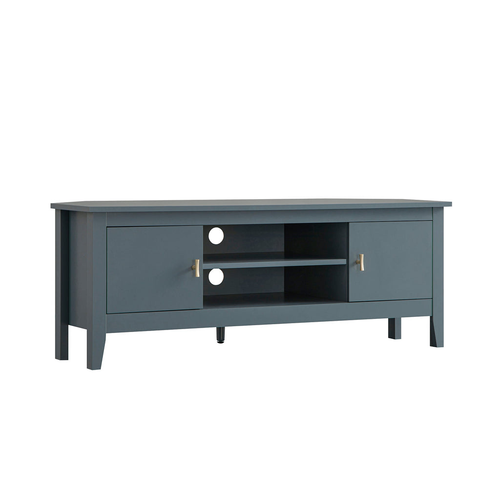 Oakham 120cm Corner TV Unit, Stormy Blue