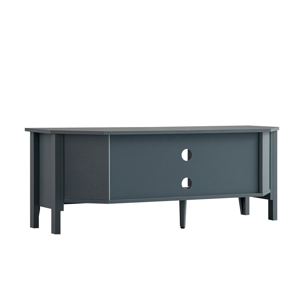 Oakham 120cm Corner TV Unit, Stormy Blue