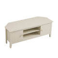 Oakham 120cm Corner TV Unit, Shaded White