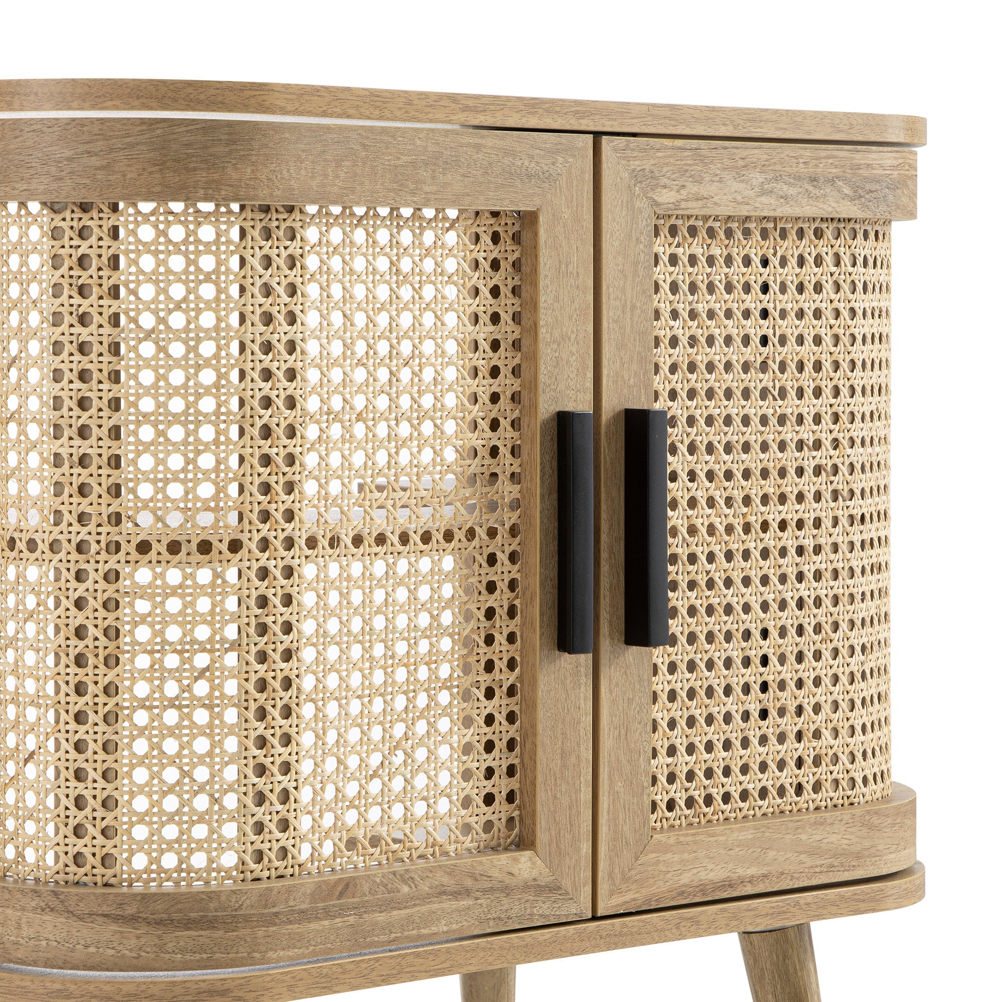 Izzy Curved Rattan Undersink Unit, Natural