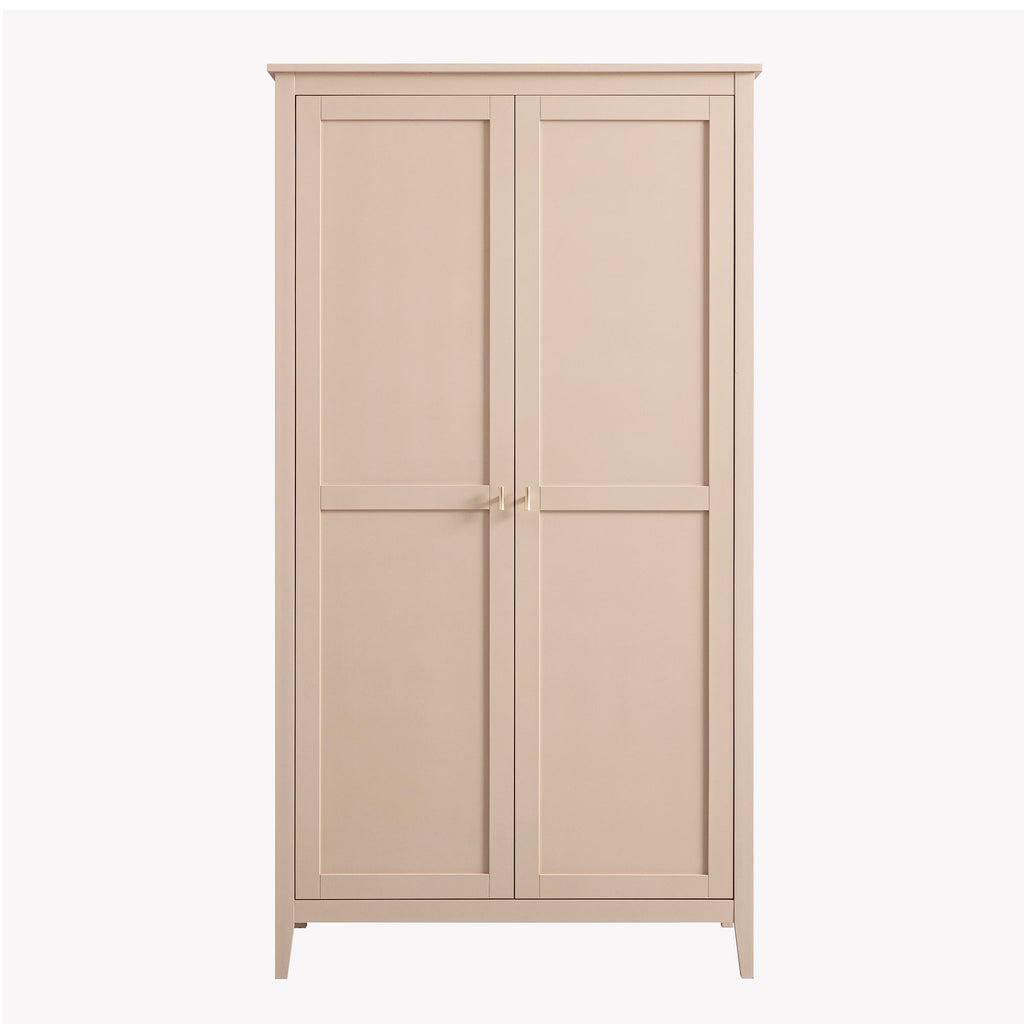 Oakham Double Wardrobe, Nude Pink