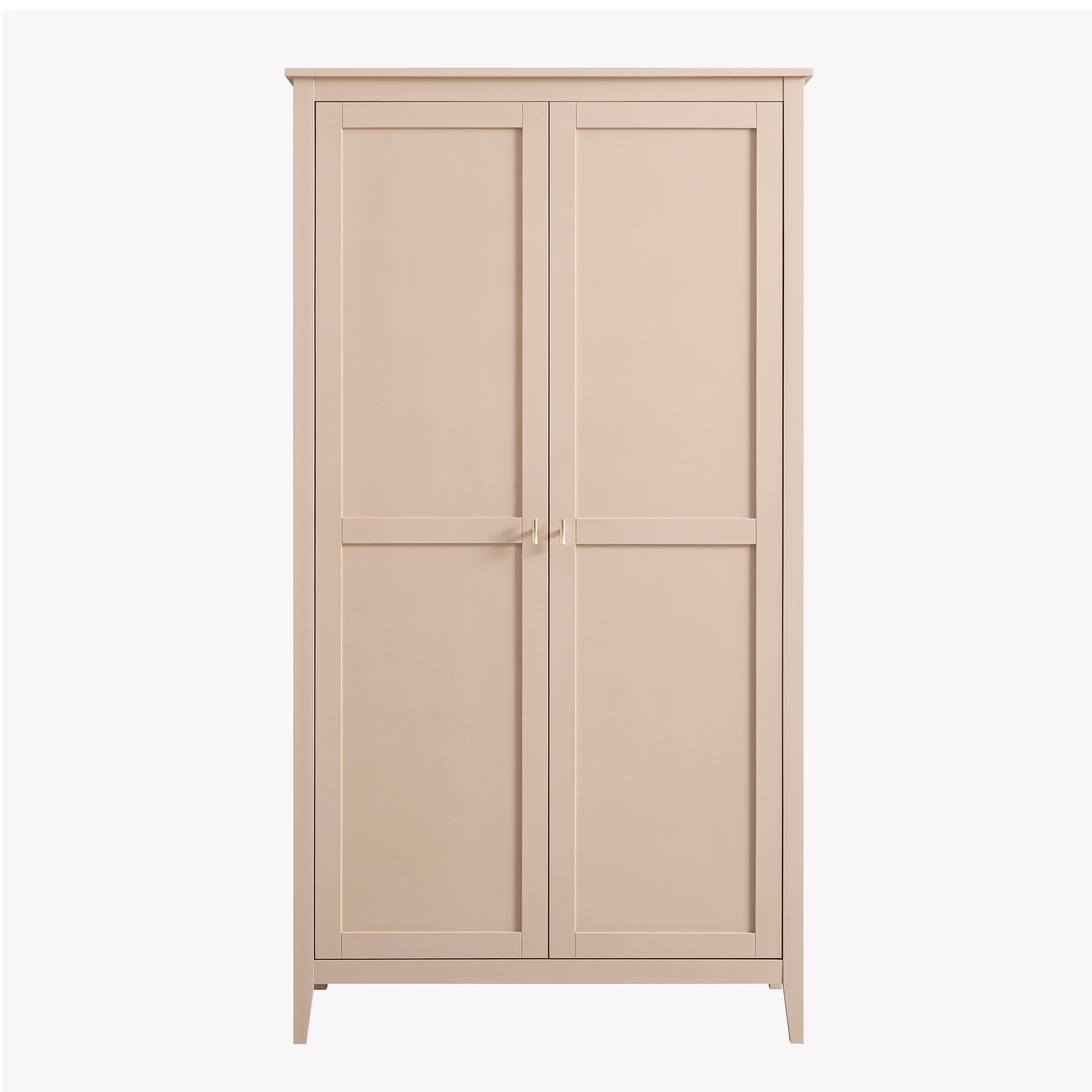 Oakham Double Wardrobe, Nude Pink