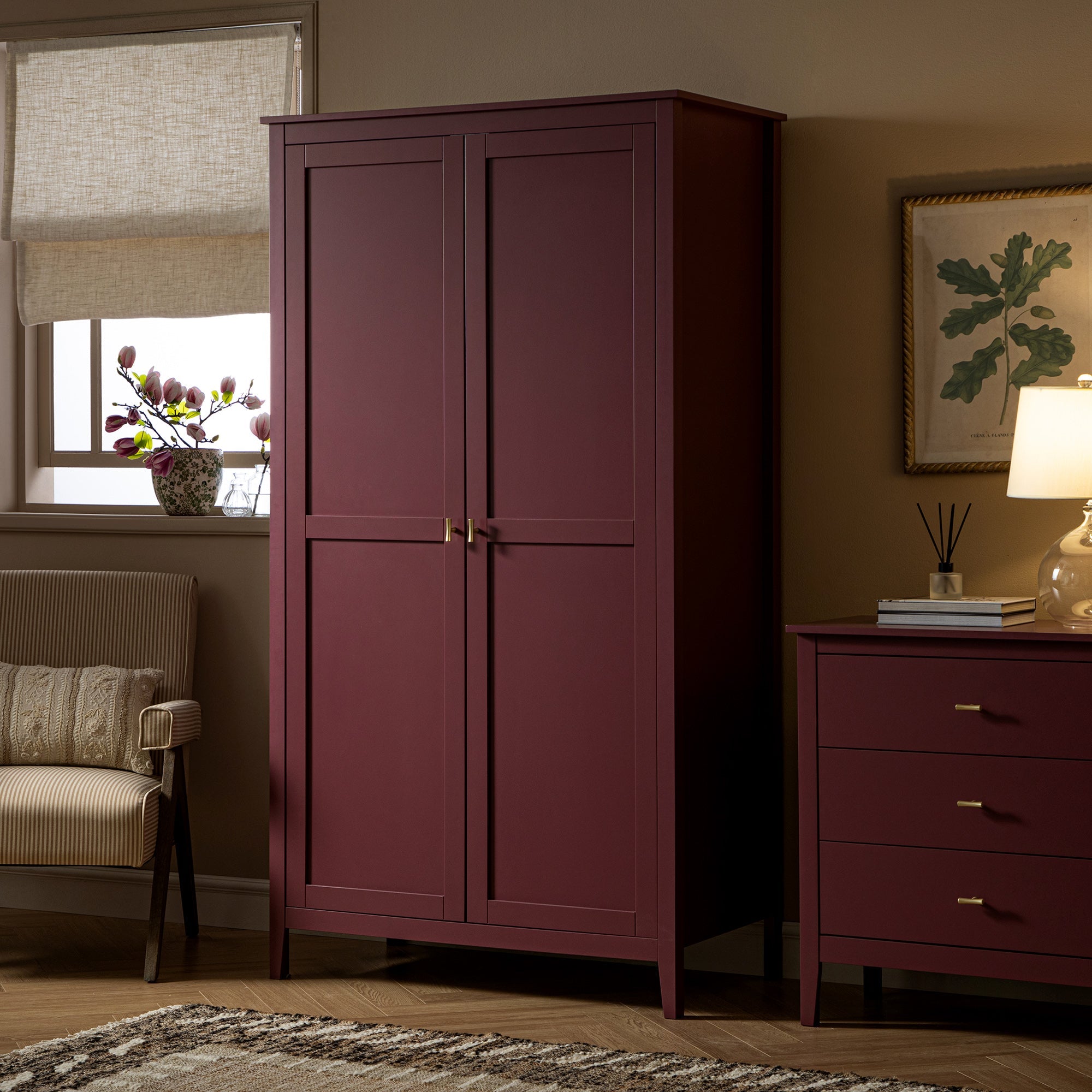 Oakham Double Wardrobe, Wild Cherry