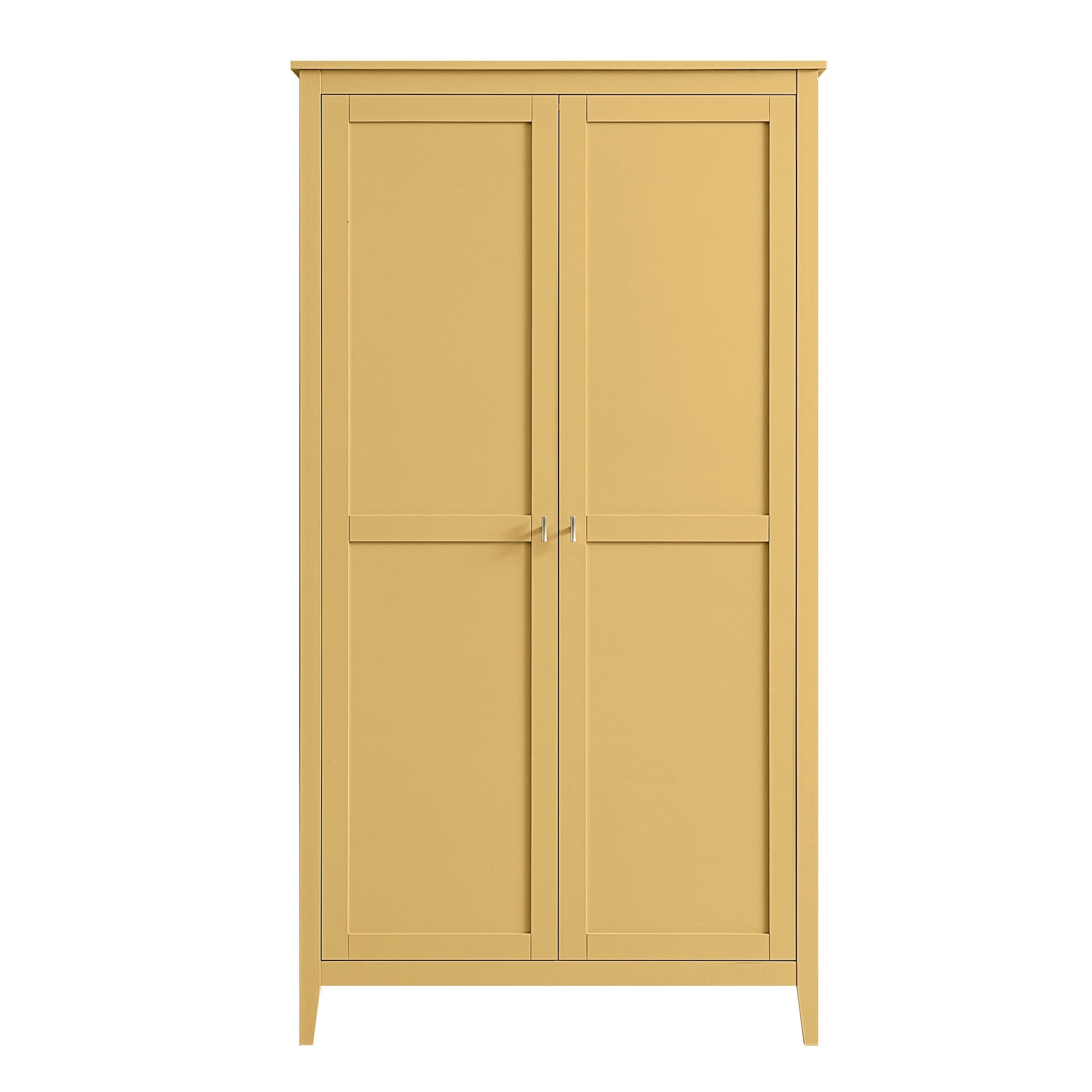 Oakham Double Wardrobe, Rattan Yellow
