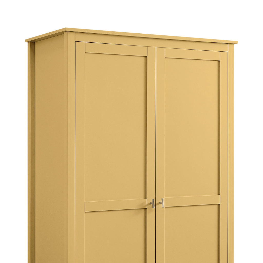 Oakham Double Wardrobe, Rattan Yellow